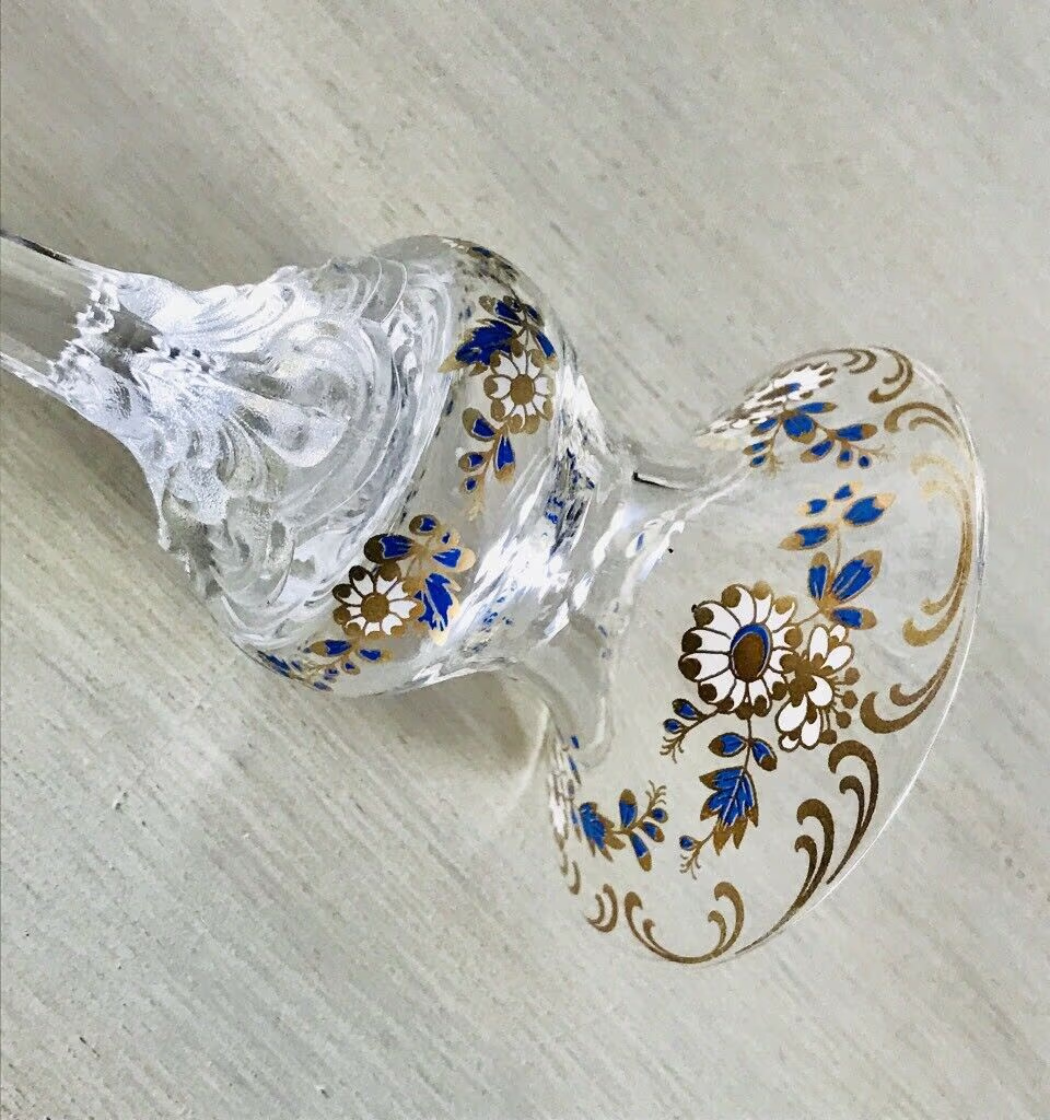 Glas Kerzenständer  Kerzenleuchter Rosenthal Classic Rose