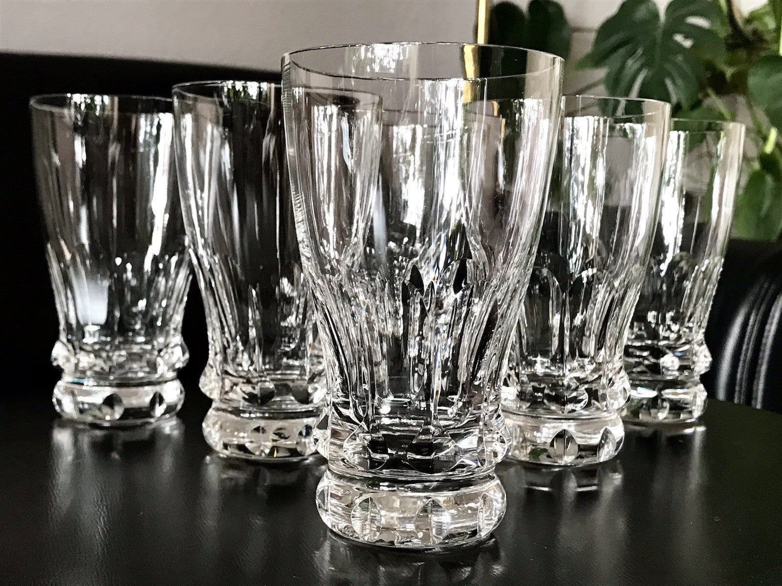 Vintage 6 EDEL  Wassergläser Trinkbecher Glas Kristallglas