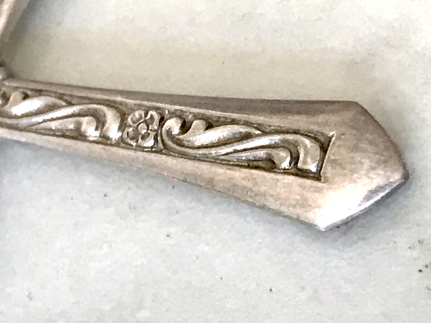 Antik alt schöne Form 835 Silber Kreuz Anhänger Kettenanhänger Relief