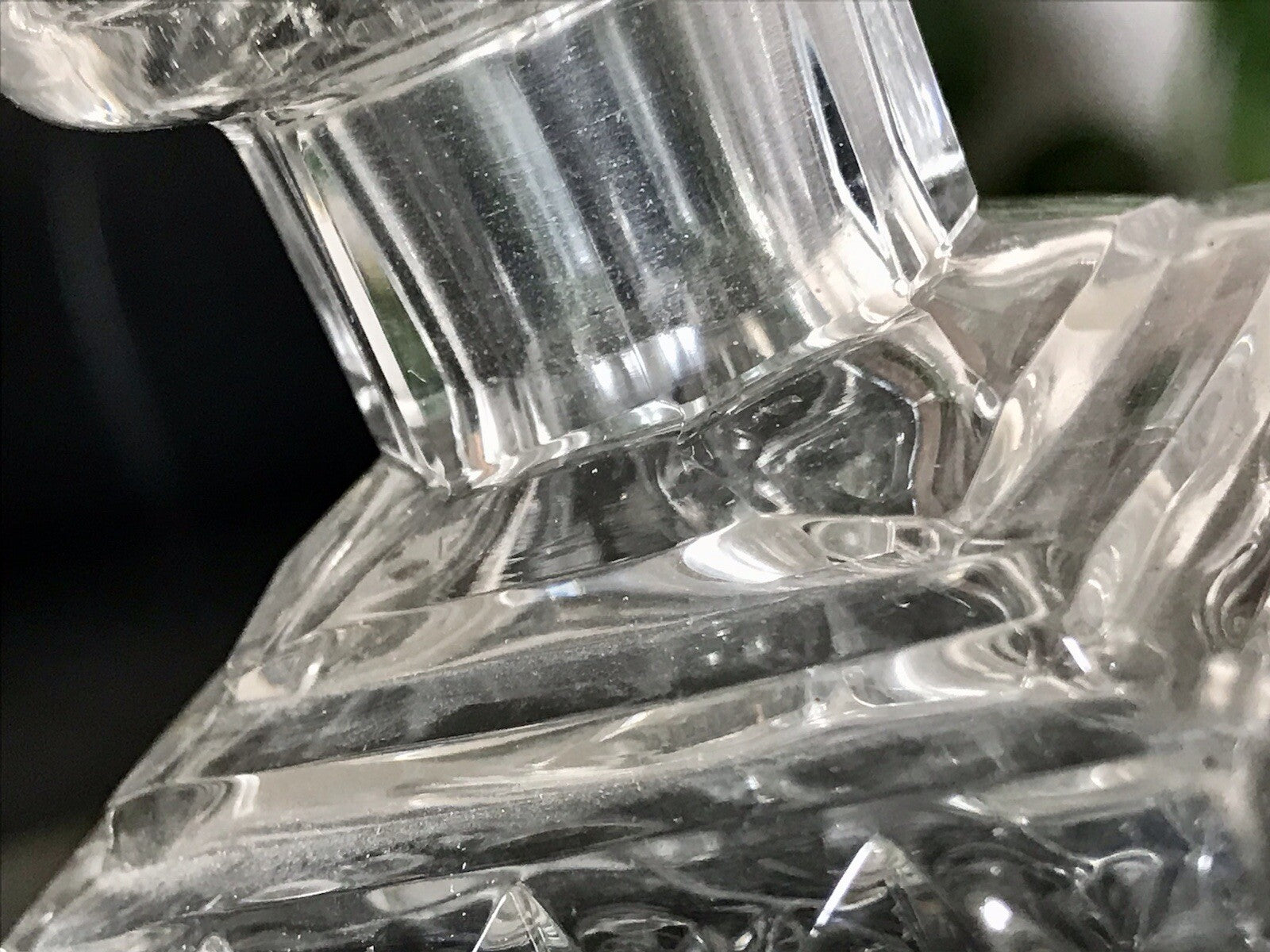 Antik Baccarat? SEHR EDEL 1 Flakon kleine Karaffe Bleikristall Schliff