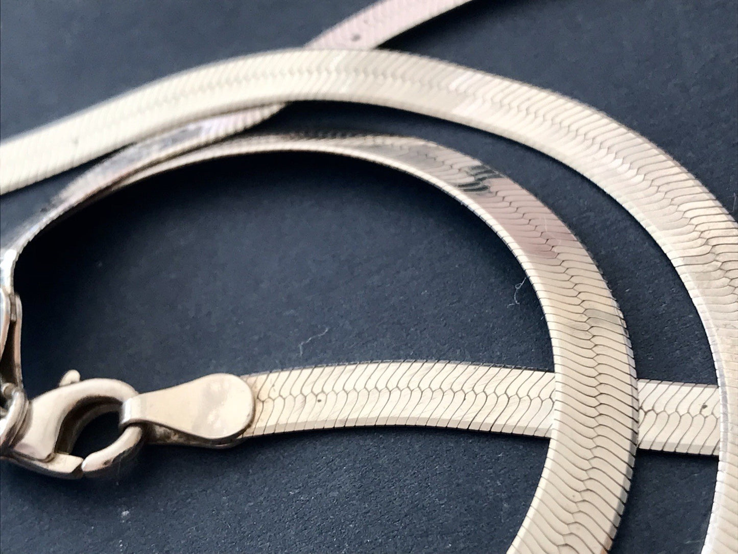 Vintage Modern 925 Silber Schmuck Set Collier Halskette & Armband Zeitlos