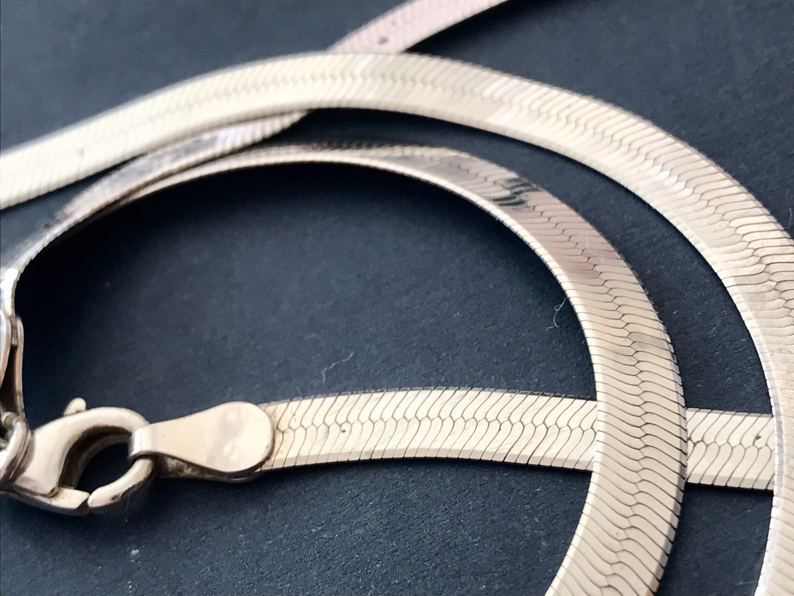 Vintage Modern 925 Silber Schmuck Set Collier Halskette & Armband Zeitlos