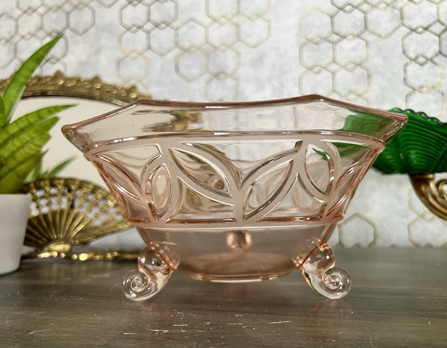 Antik Rosa Schwepnitz Maria Art Déco Schale Pressglas Glasschale So Schön!