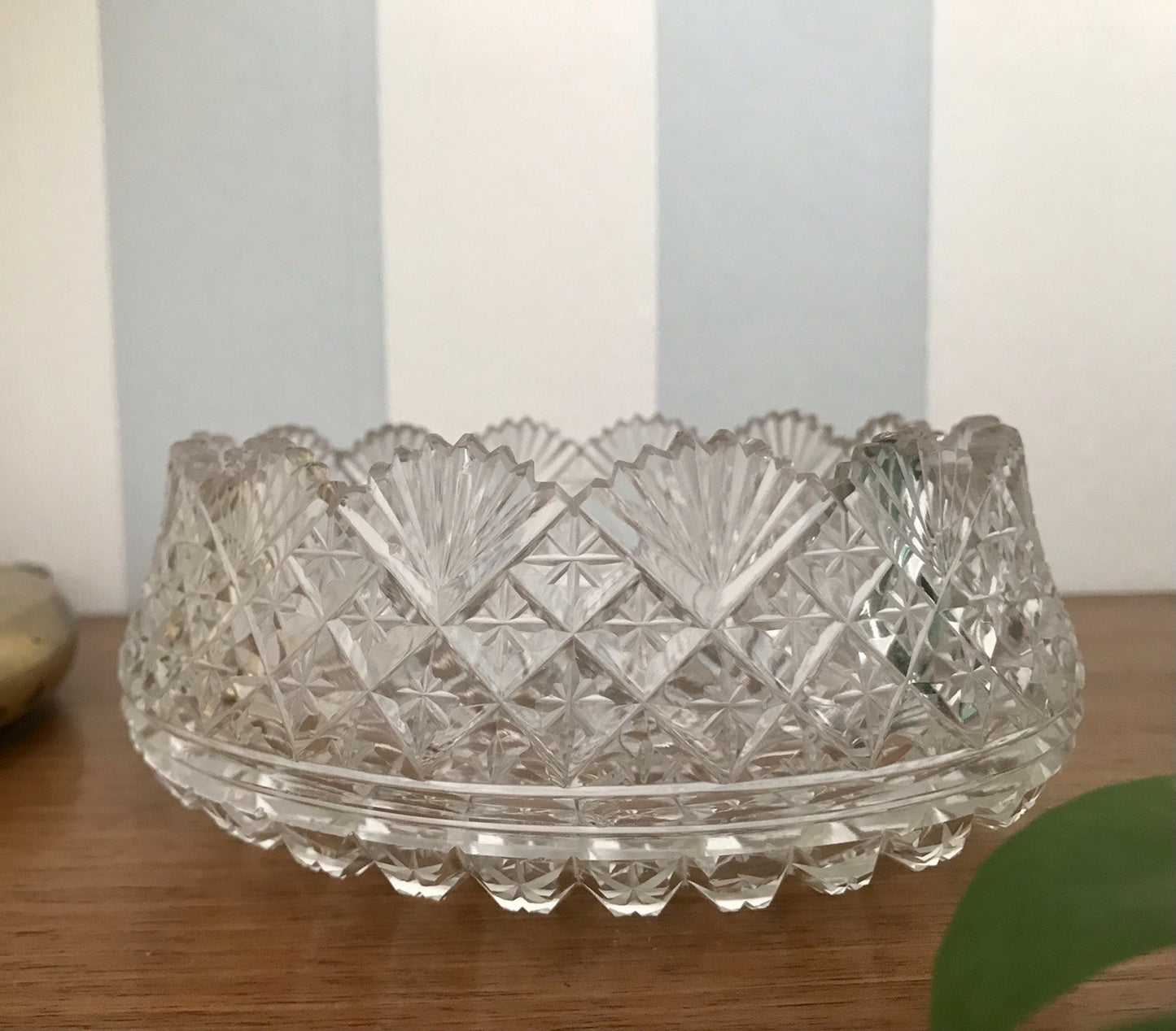 Antik Bleikristall Schale Glasschale Anbietschale Kristallglas Glas wundervoll!
