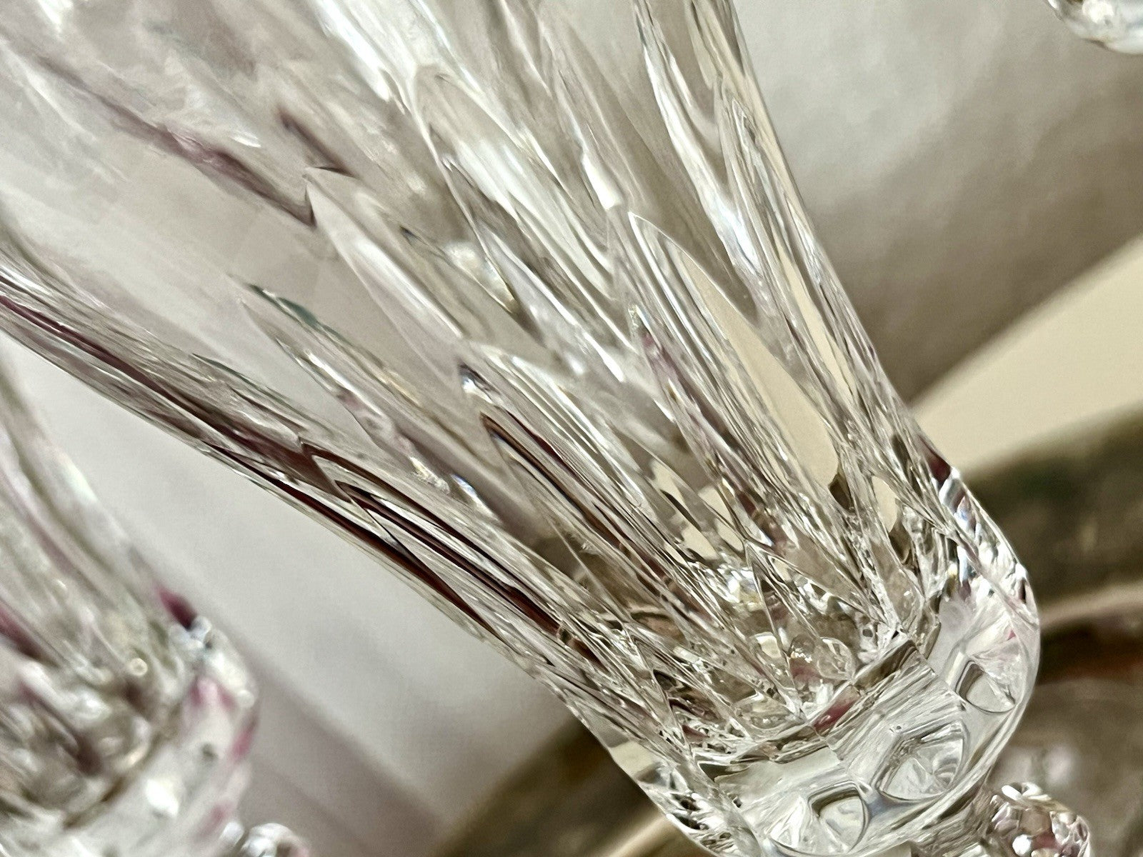 Vintage Edel 6 EDEL Champagner Sektflöten Sektgläser Glas Kristallglas