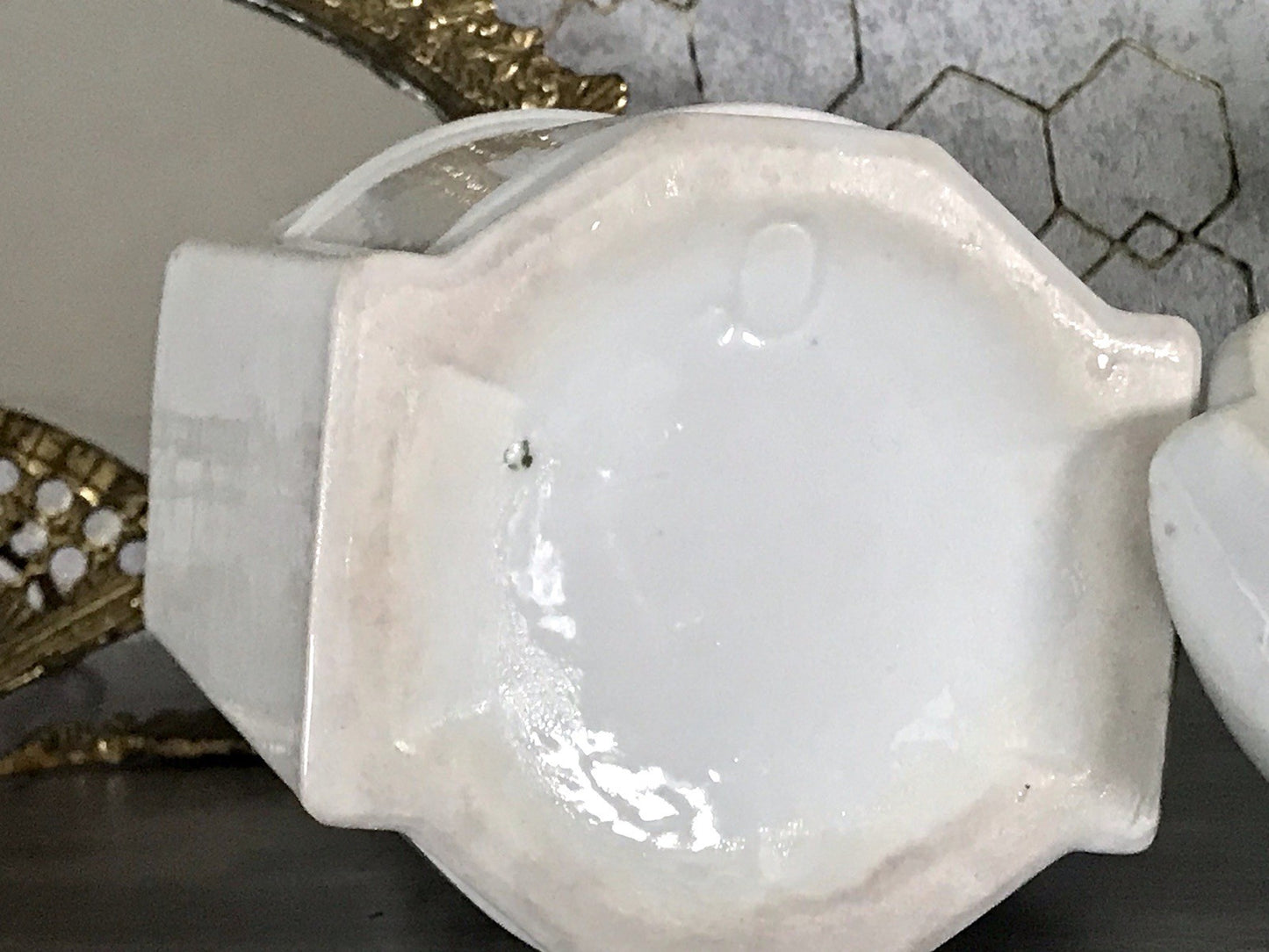 Antik Porzellan Dose Vorratsgefäß Vorratsdose Graupen Rosen Jugendstil Art Déco