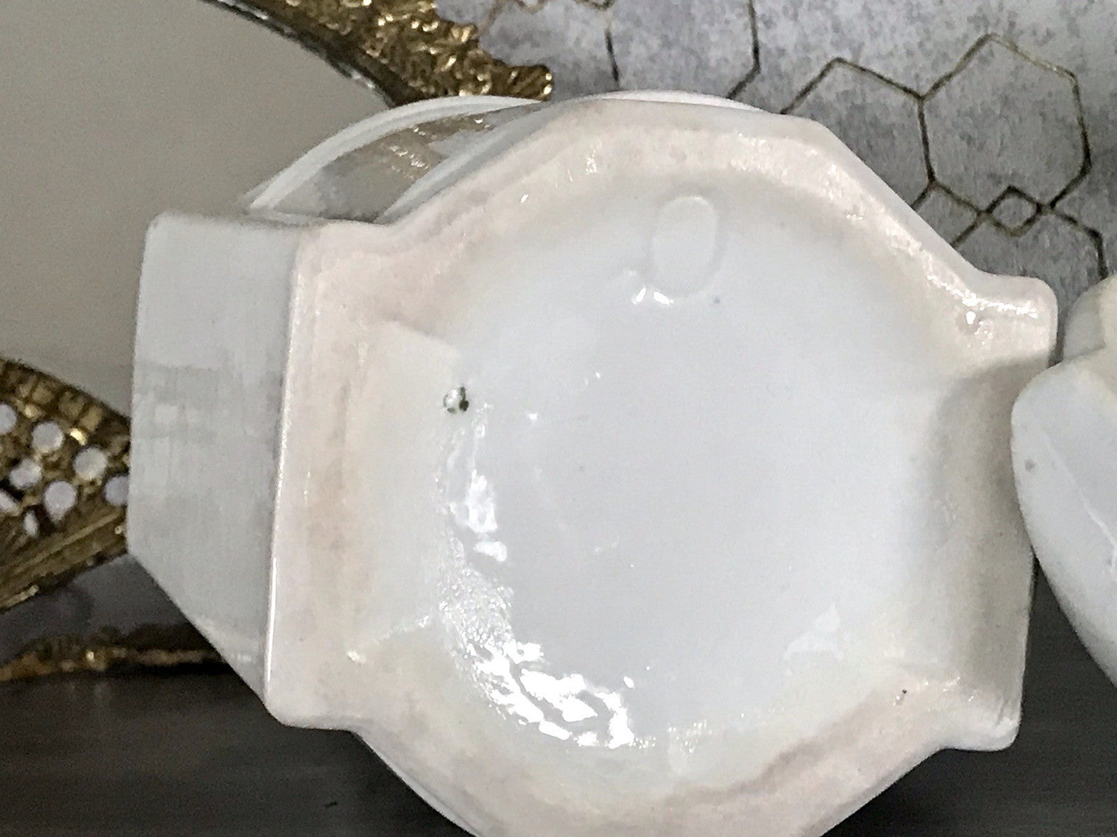 Antik Porzellan Dose Vorratsgefäß Vorratsdose Graupen Rosen Jugendstil Art Déco