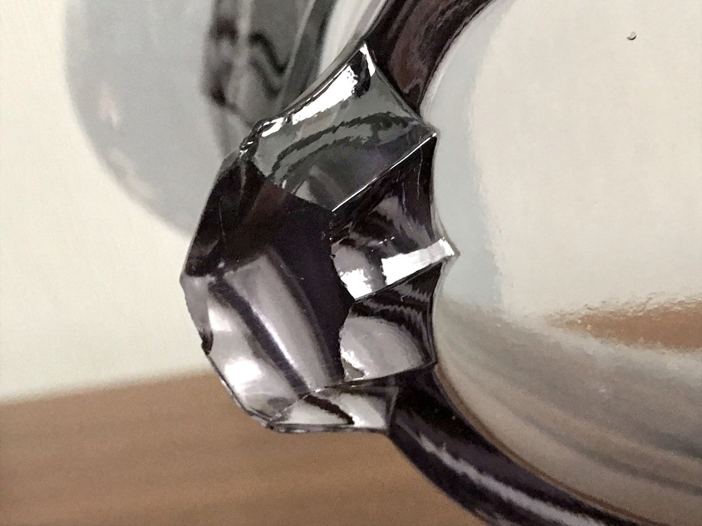 Antik Art Déco lila Pressglas Schale Glas Brockwitz Fruchtschale 1941 Jardiniere