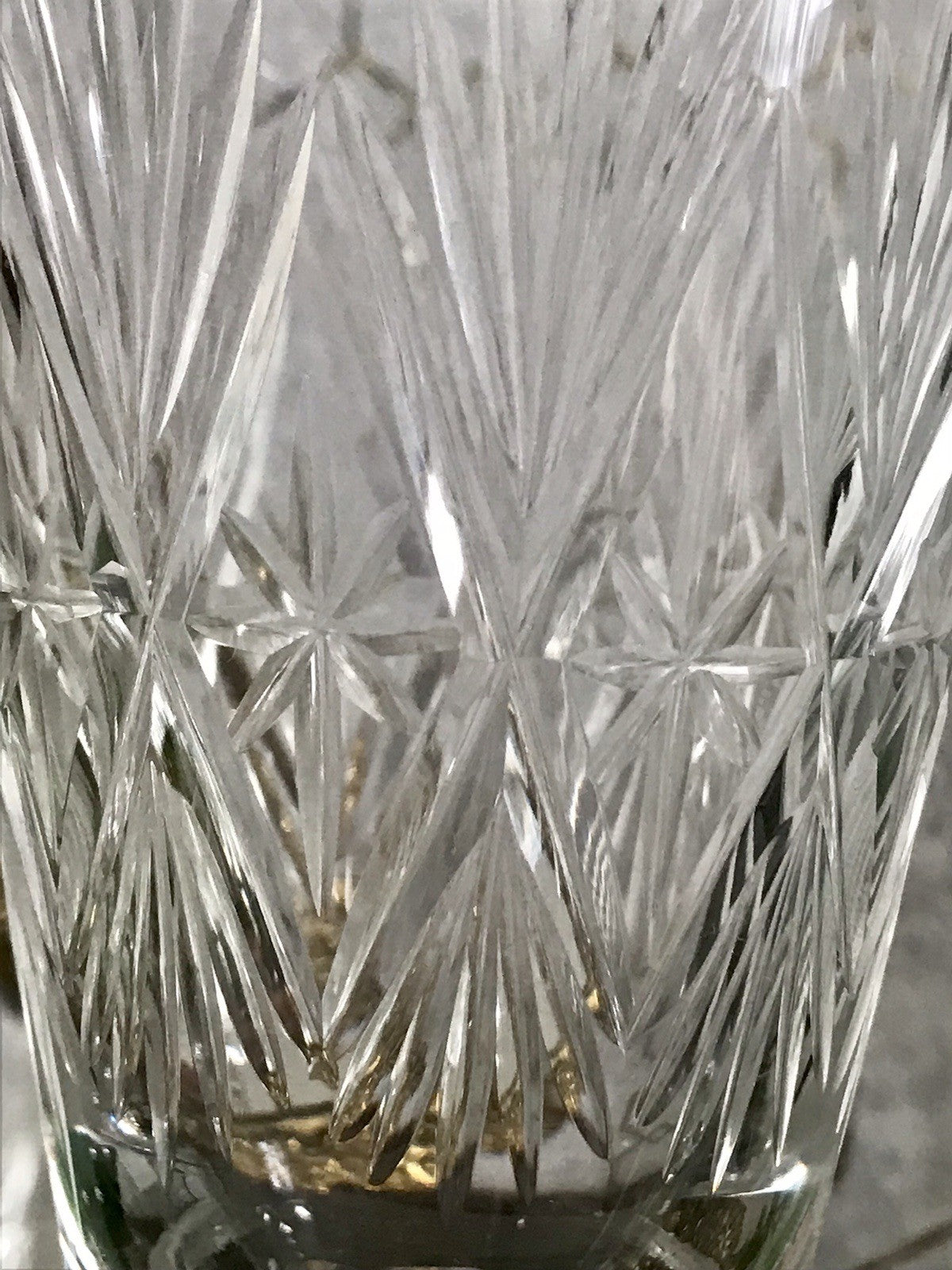 Antik Adenken Glas Pokalglas Kelch Pokalkelch Luftblasen Monogramm Jugendstil