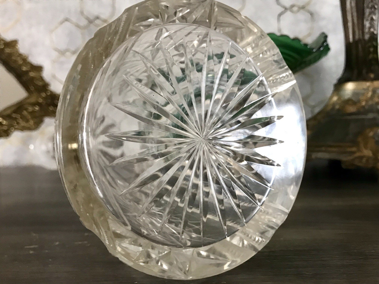 Antik Saint Louis? Glaskaraffe Karaffe Kristallglas wundervoll Bleikristall Edel