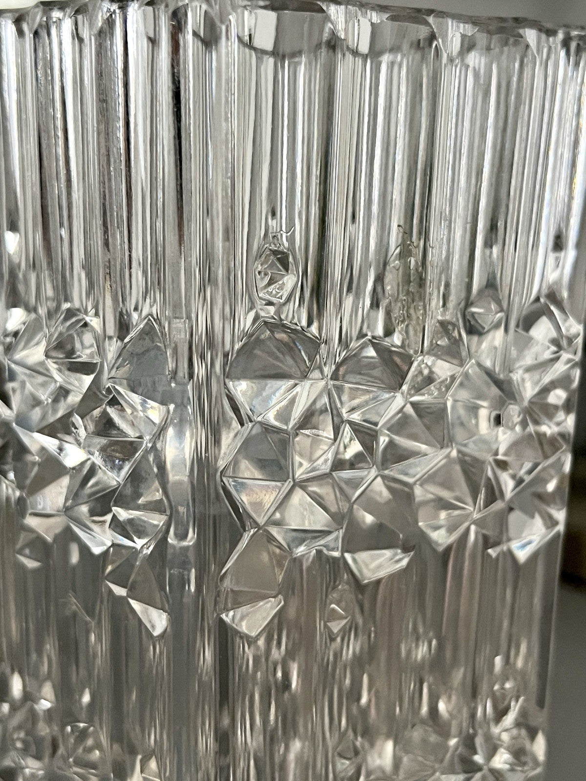 Vintage MCM Vase Blockvase Glasvase Glas Bleikristall Kristallglas Nachtmann?