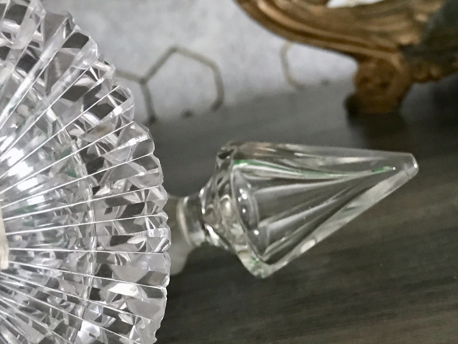 Antik Baccarat? Glaskaraffe Karaffe Kristallglas wundervoll Bleikristall Edel