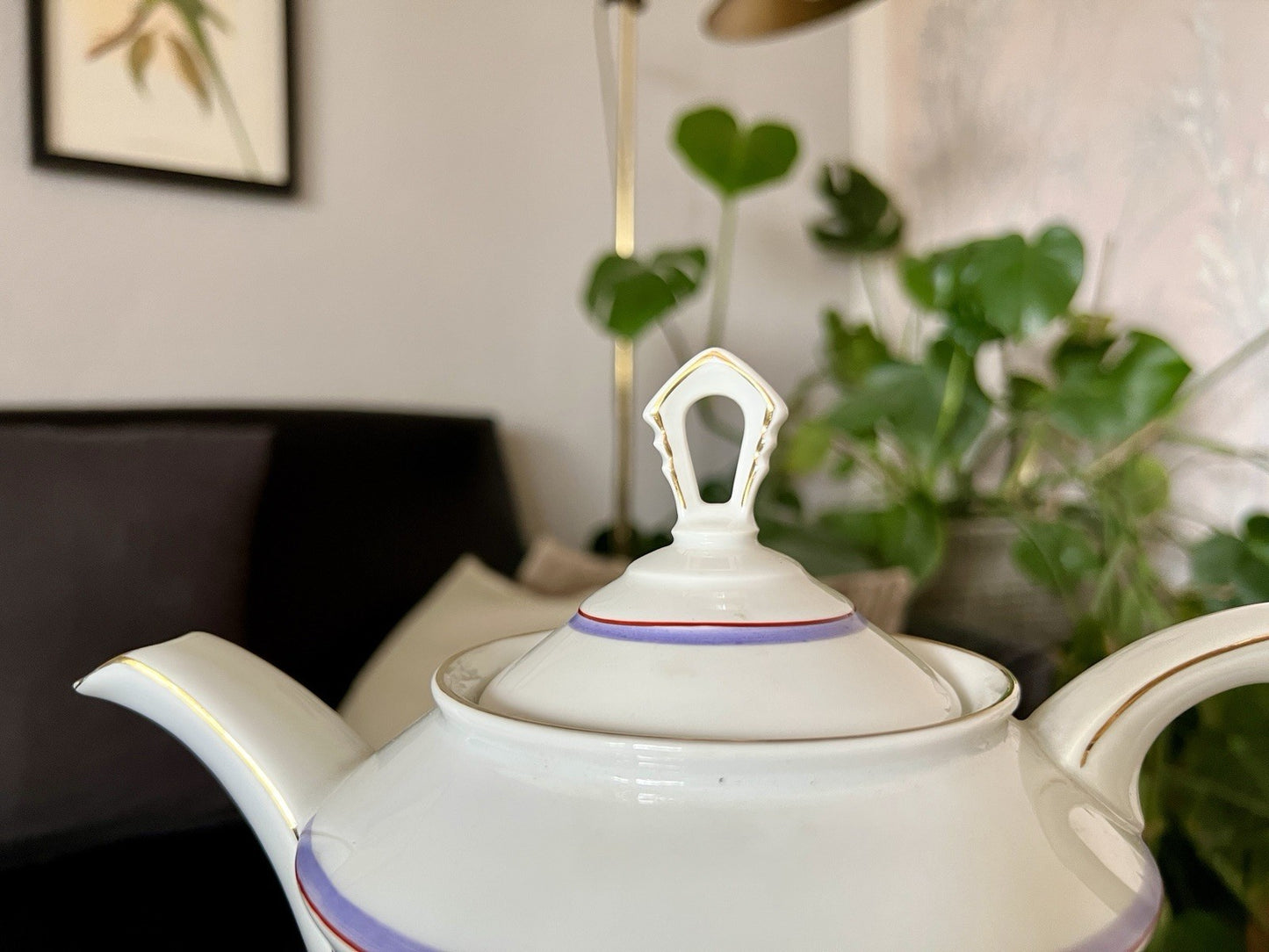 Antik Art Déco Porzellan Kaffeeservice Service 5 Personen Eschenbach