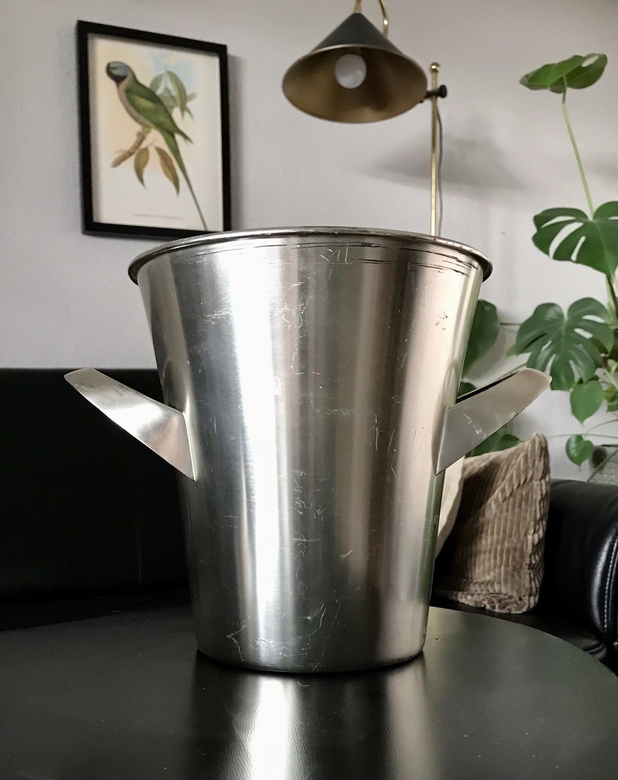 Vintage alt WMF Sekteimer Weinkühler Eiseimer versilbert Wagenfeld Ära