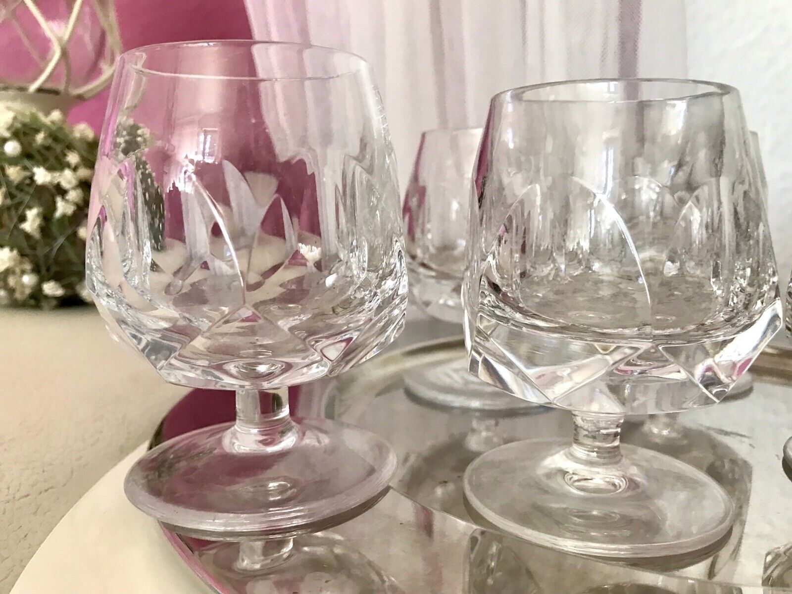 Vintage EDEL 6 Cognacschwenker Cognac Gläser Kristallglas Nachtmann Alexandra