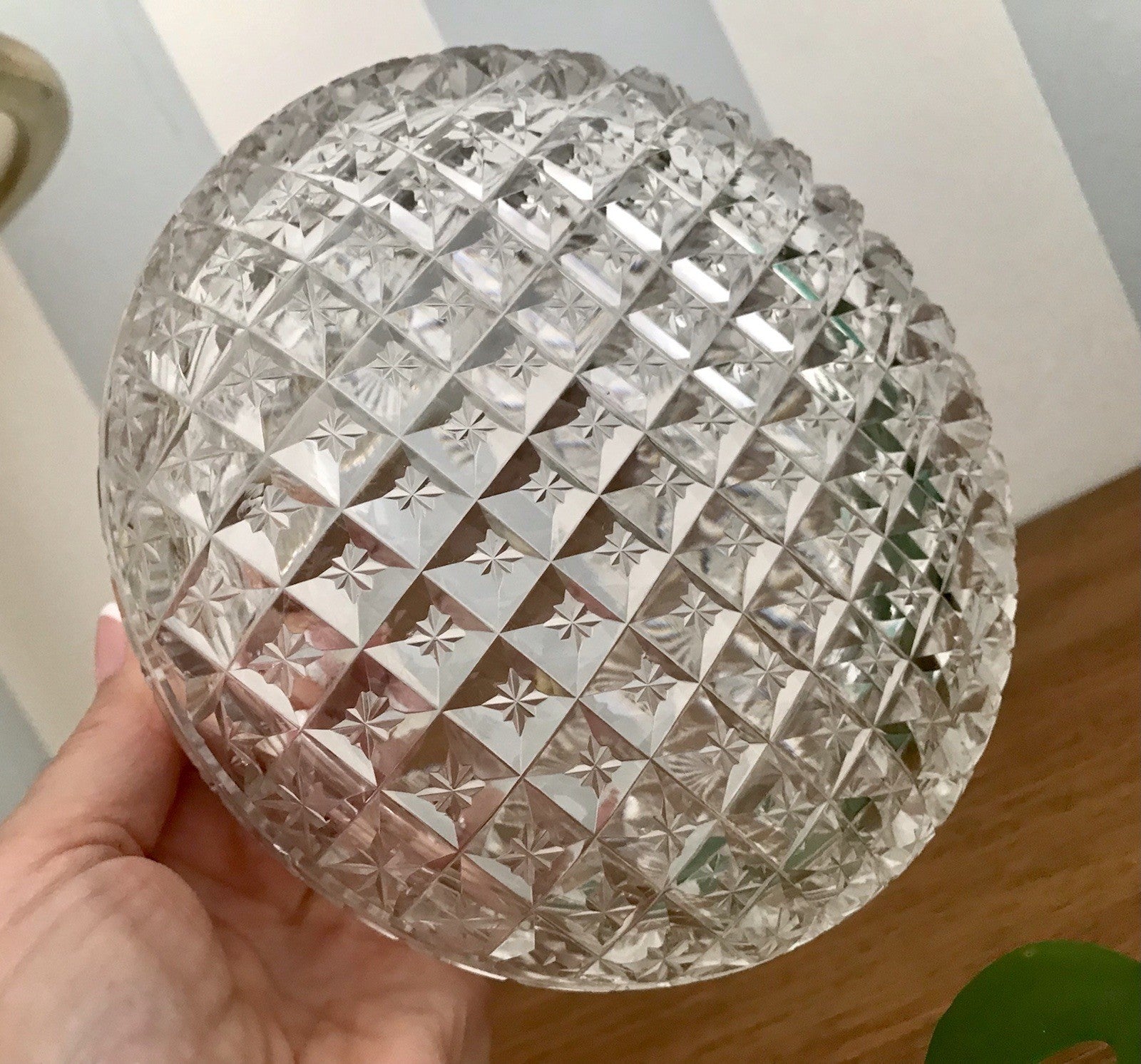 Antik Bleikristall Schale Glasschale Anbietschale Kristallglas Glas wundervoll!