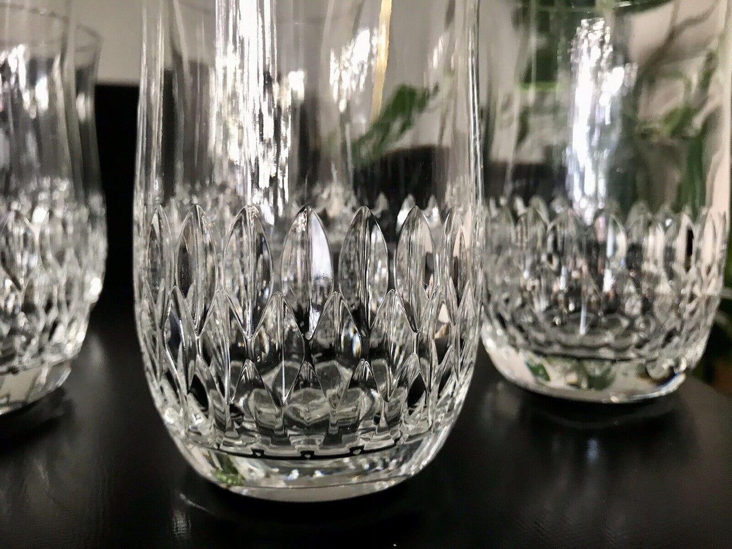 Vintage 6 EDEL  Wassergläser Trinkbecher Glas Kristallglas