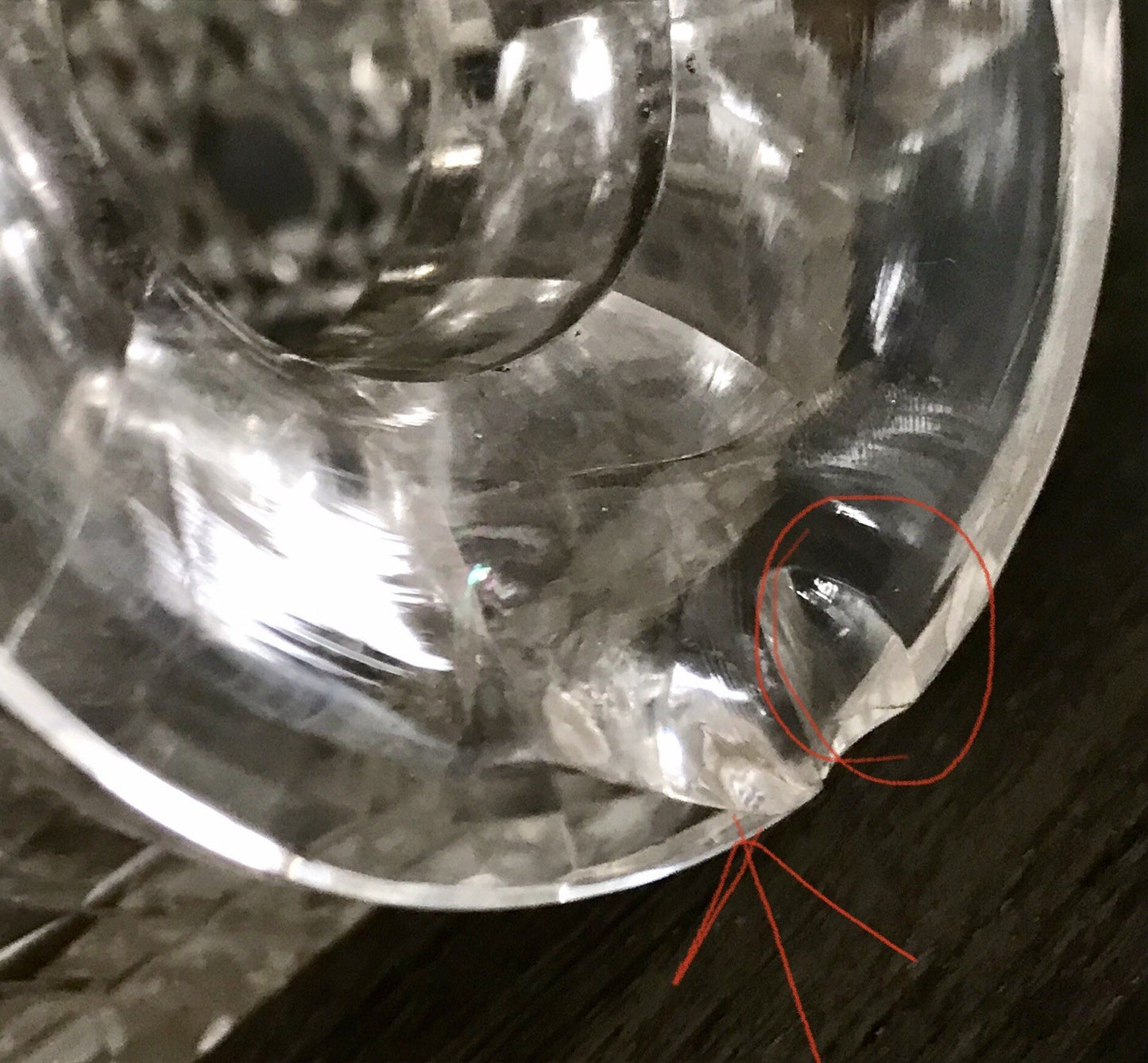 Antik ~1890 Baccarat 1x Glaskaraffe Karaffe Schnitt Bleikristall Edel! Dekanter