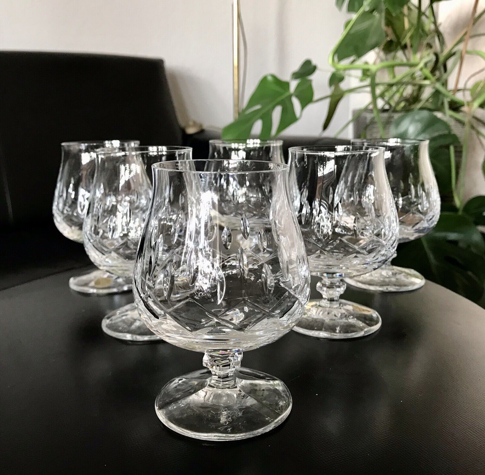 Vintage Edel 6 +2 Cognacschwenker Cognac Gläser Kristallglas geschliffen Zwiesel