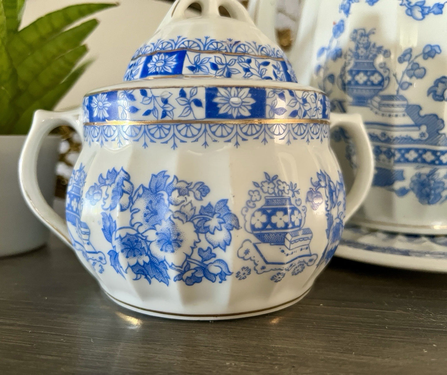 Edel Antik Jugendstil Sorau Margaret Porzellan Kaffeeservice Kernstück 4 Teile