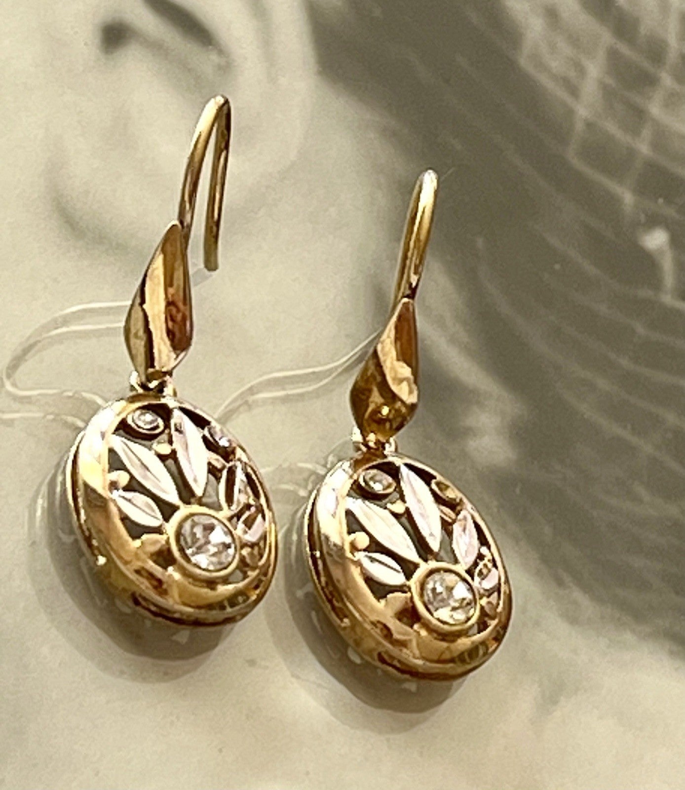 Ohrringe Ohrstecker DAMEN 925 Silber vergoldet gold Vintage Stil Edelsteine