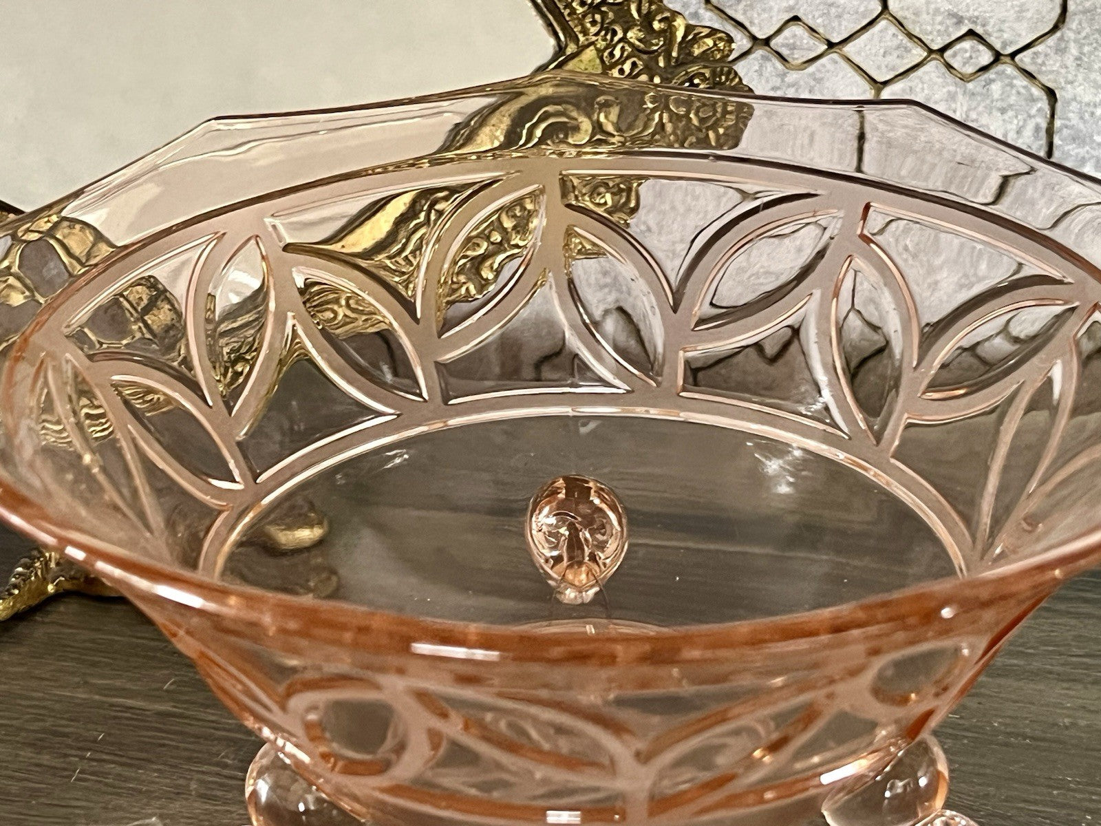 Antik Rosa Schwepnitz Maria Art Déco Schale Pressglas Glasschale So Schön!