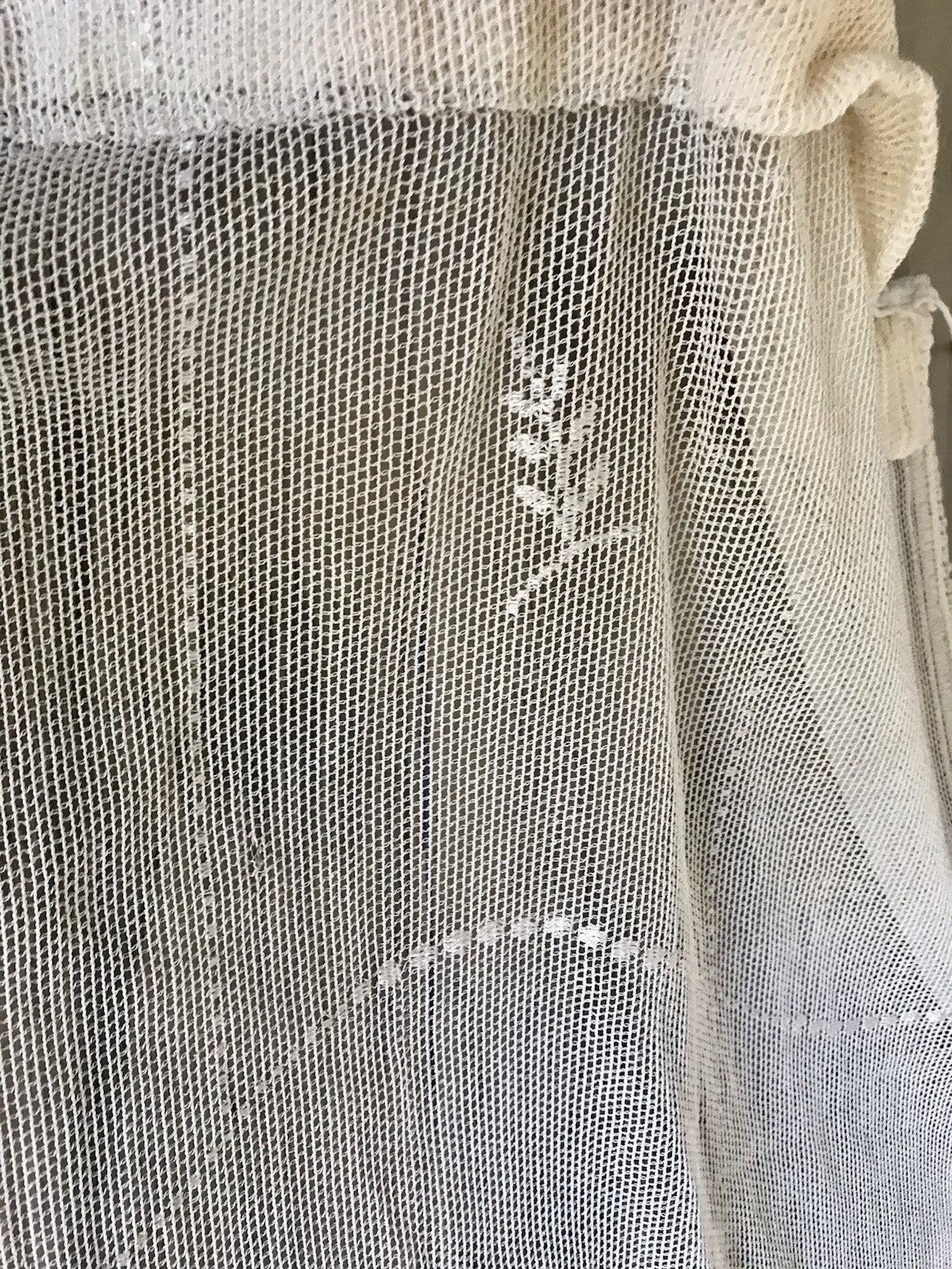 Antik Art Déco Fenster Gardine Vorhang Baumwolle? Filetspitze So Schön! Spitze