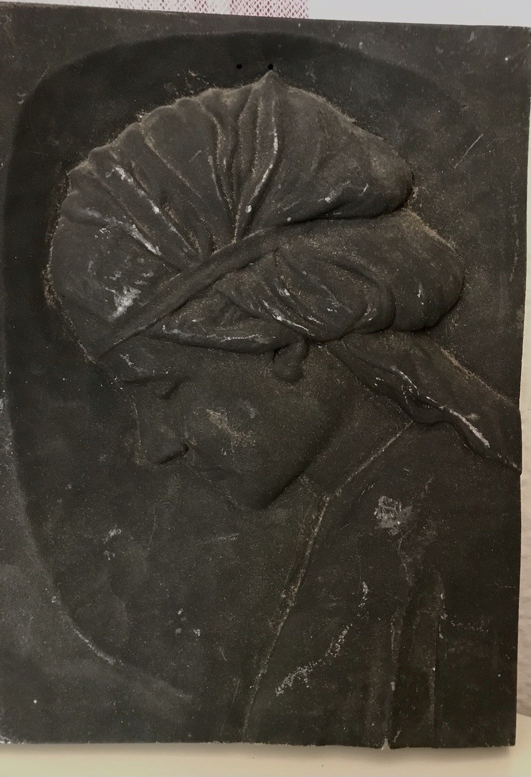 Alt antik? Eisenguss?  Aluguss? Wandrelief Bild Relief Jugendstil Frau