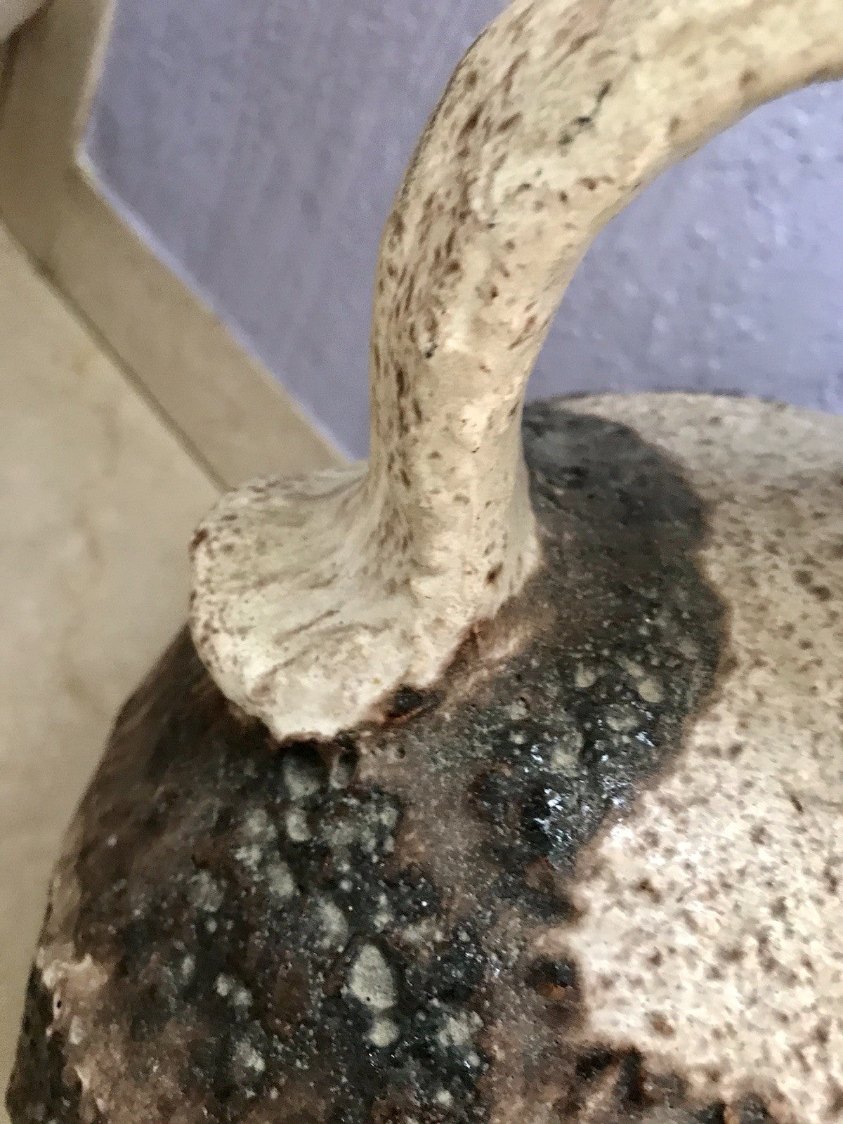 Vintage 60’s Vase Mid Century Steingut Keramik Dümler Breiden Kunstvoll Fat Lava