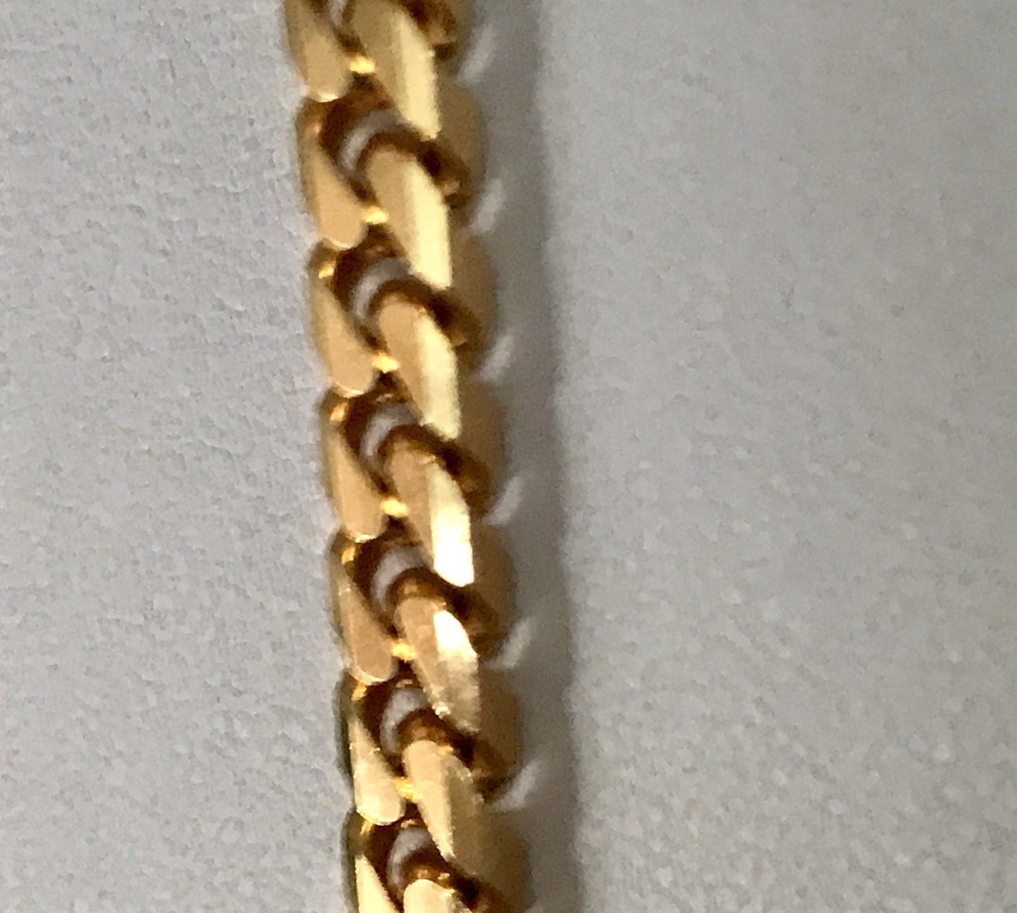 Vintage Halskette Amerik. Doublè gold SCHÖN Unisex Massiv