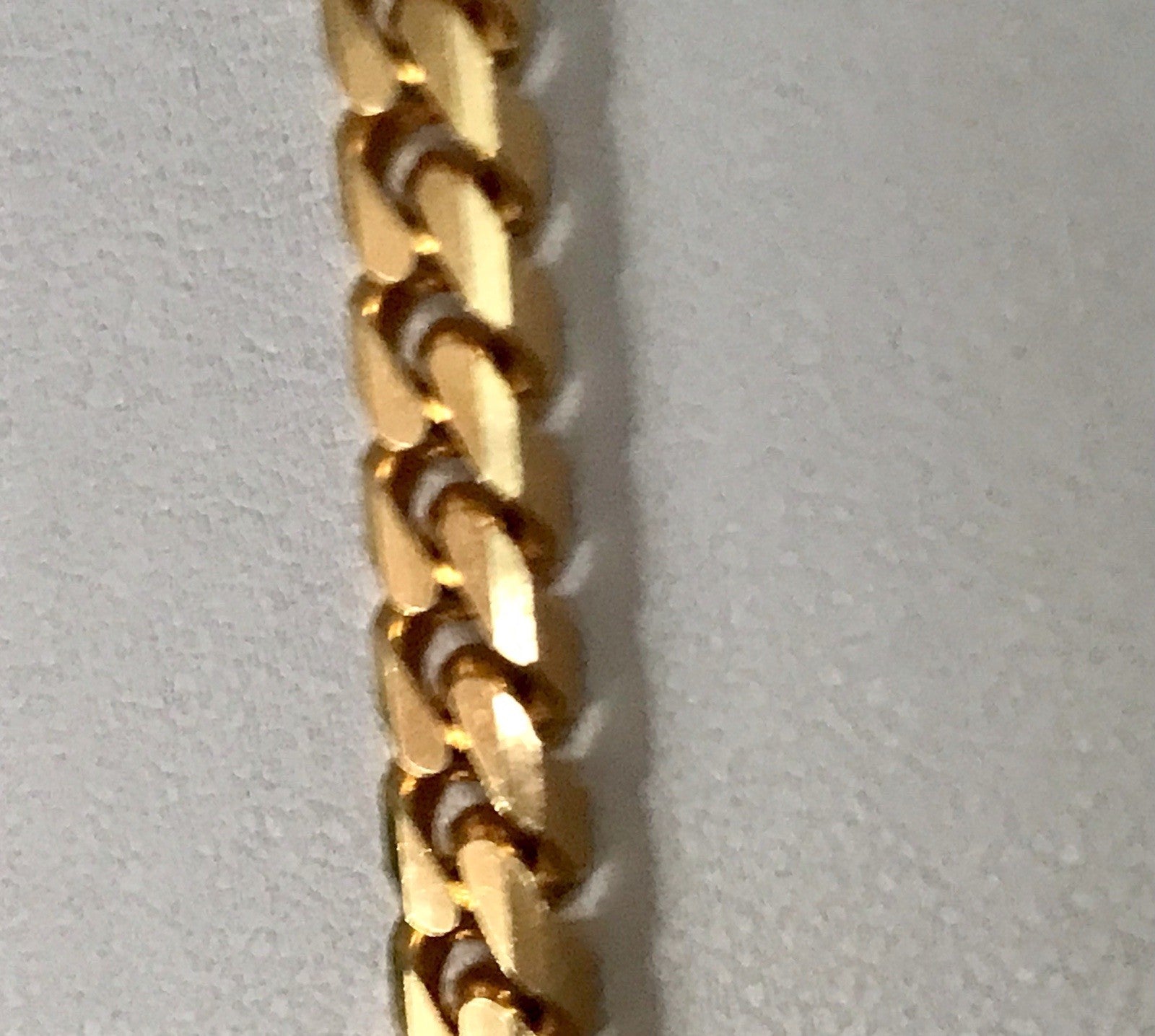 Vintage Halskette Amerik. Doublè gold SCHÖN Unisex Massiv