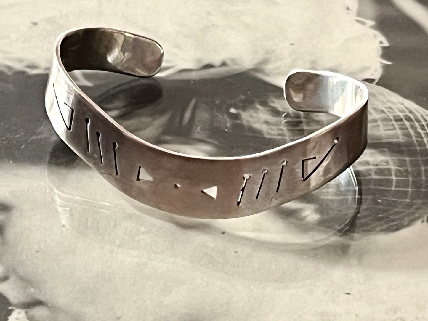 Alt Vintage Armband Armreif Armspange 925 Silber Unisex Damen Herren