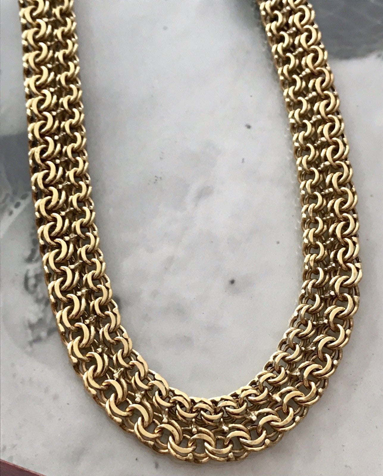 Vintage 60er FBM Collier Halskette Amerik. Doublè gold SCHÖN