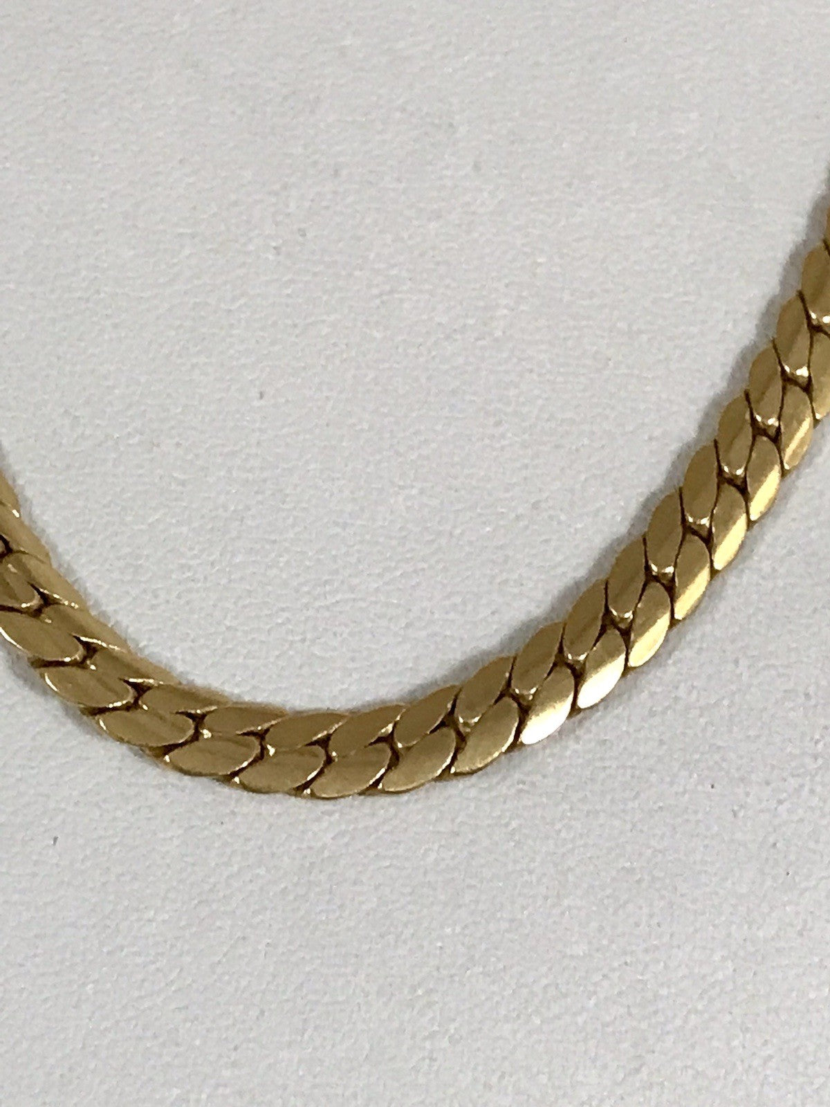 Vintage Halskette Amerik. Doublè gold SCHÖN Damen Massiv Collier Kette