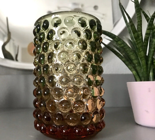 Vintage Designer Vase Glasvase Glas mundgeblasen WMF Erich Jachmann