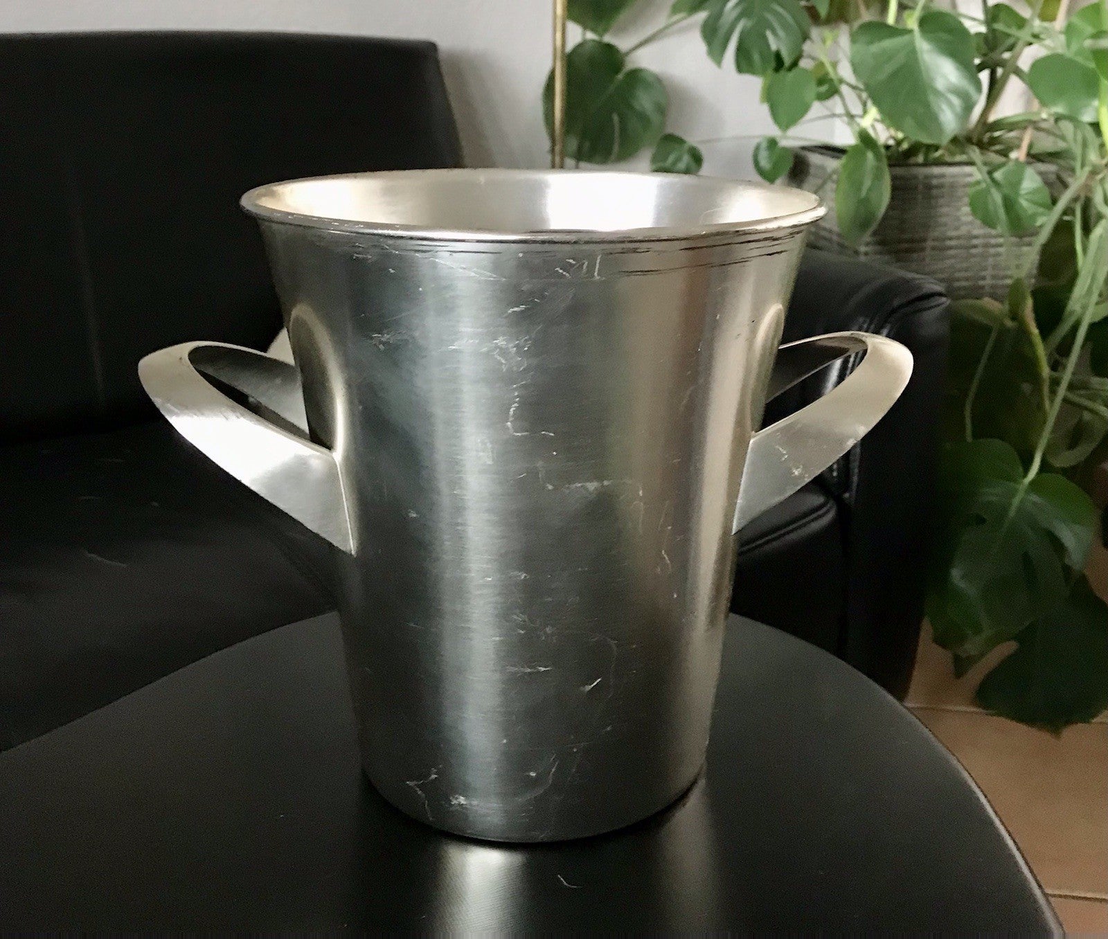 Vintage alt WMF Sekteimer Weinkühler Eiseimer versilbert Wagenfeld Ära