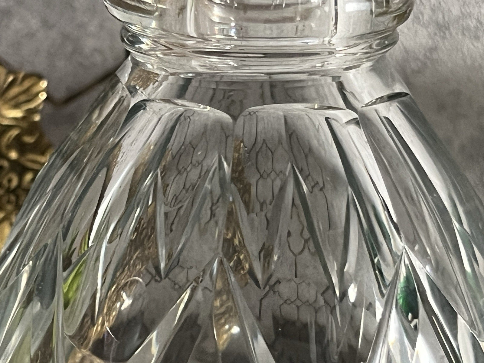 Antik Biedermeier ? groß Karaffe Weinkaraffe Dekanter Glas viktorianisch