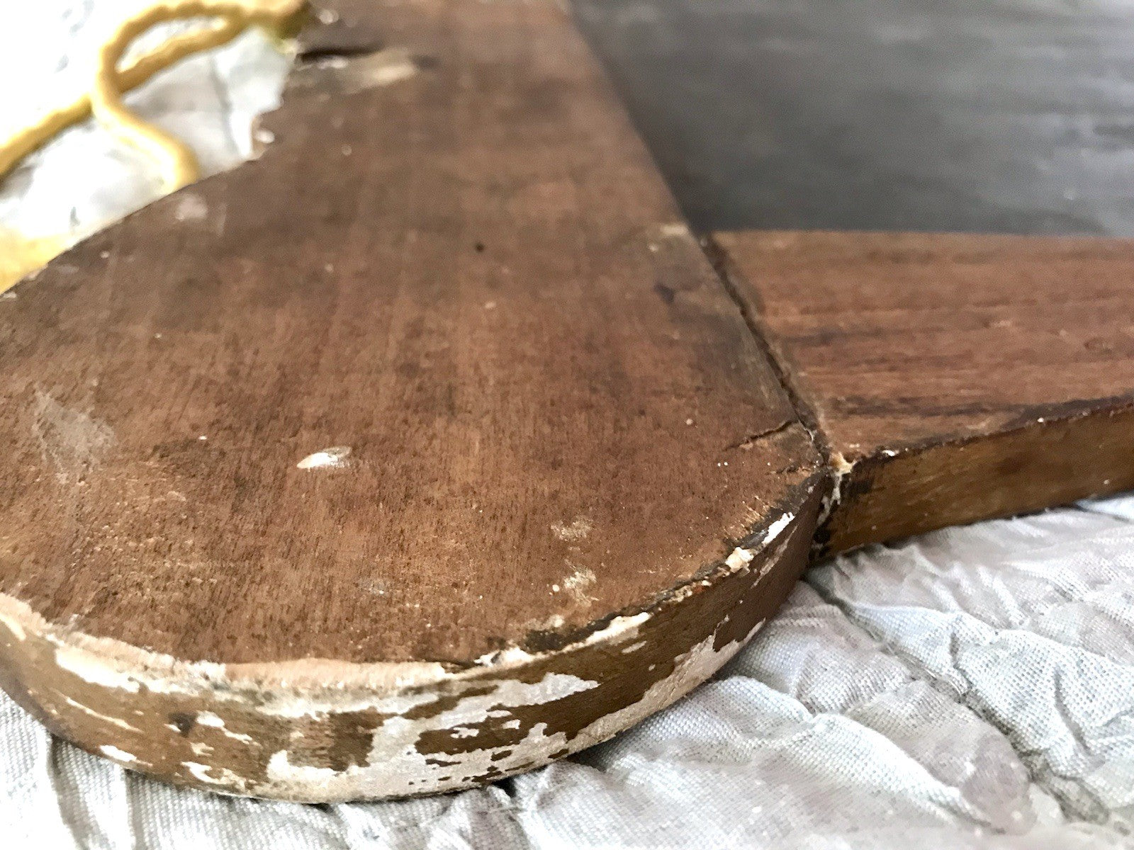 Antik französisch Spiegel facettiert ~1900 Art Noveau Holz Wandspiegel gold