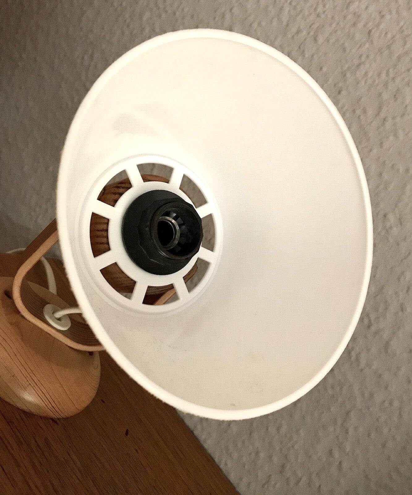 Vintage Solbackens Svarveri Schweden 70er Tischleuchte Wand Lampe Skandi Design