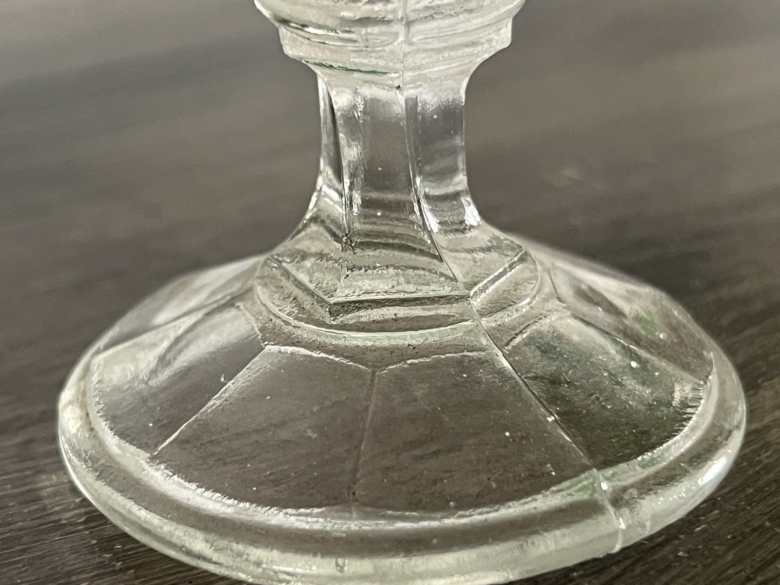 Antik Jugendstil Art Déco Pressglas Glas Fußschale Schale Zuckerschale