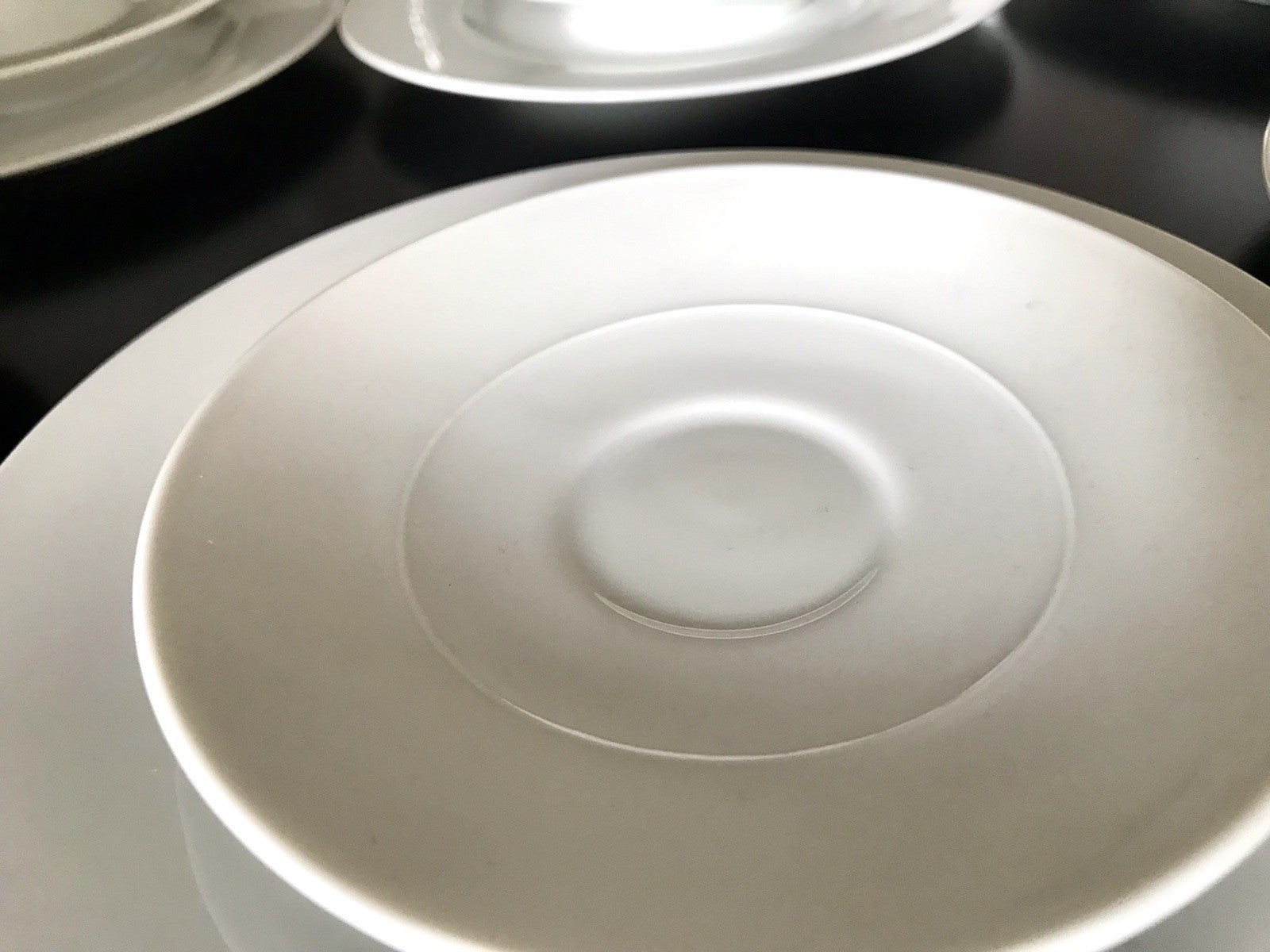 Ak Kaiser Porzellan Kaffeeservice 6 Personen modernes schlichtes Design weiß