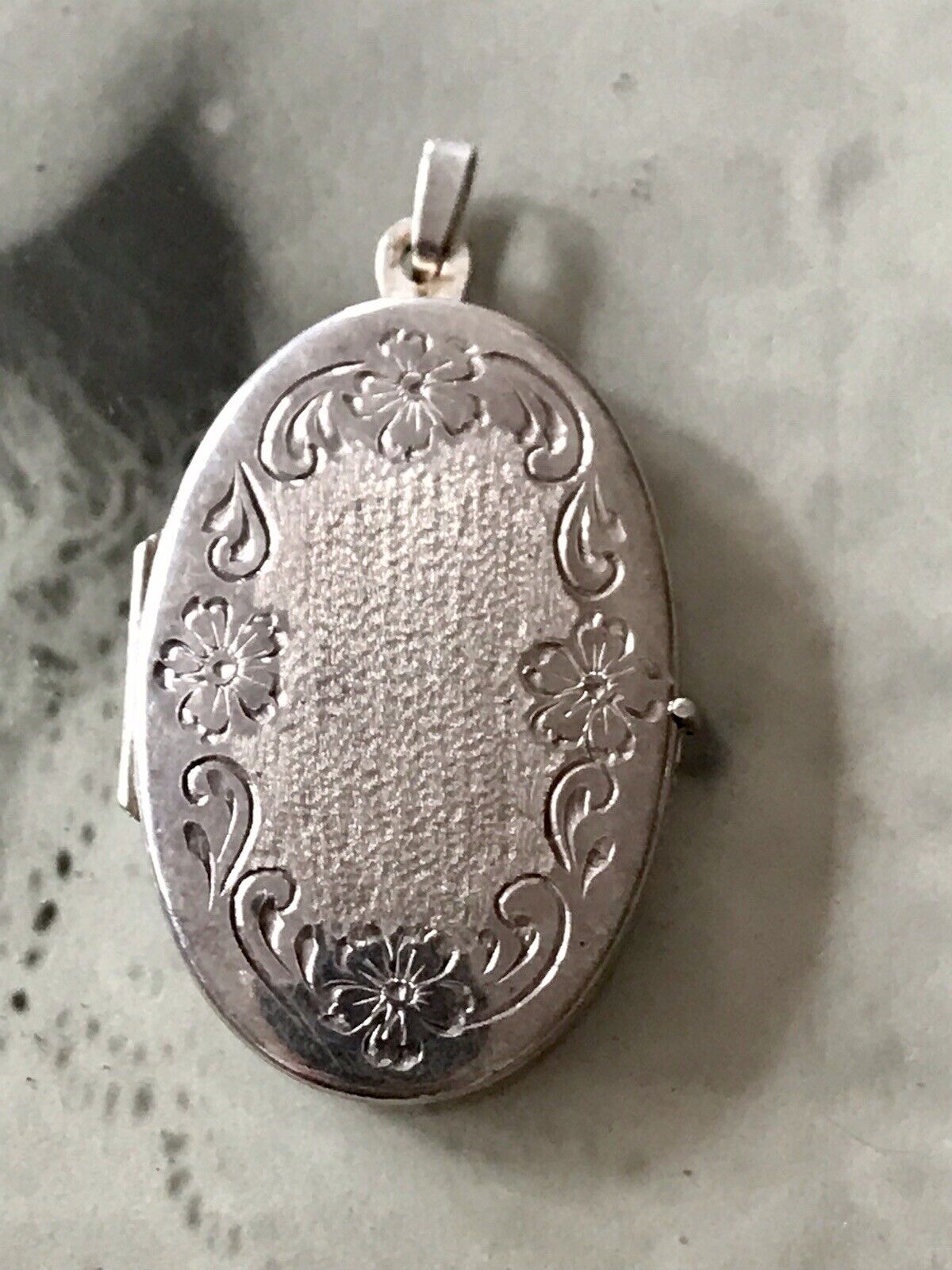 Antik Anhänger Kettenanhänger Silber 925 Foto Medaillon Amulett