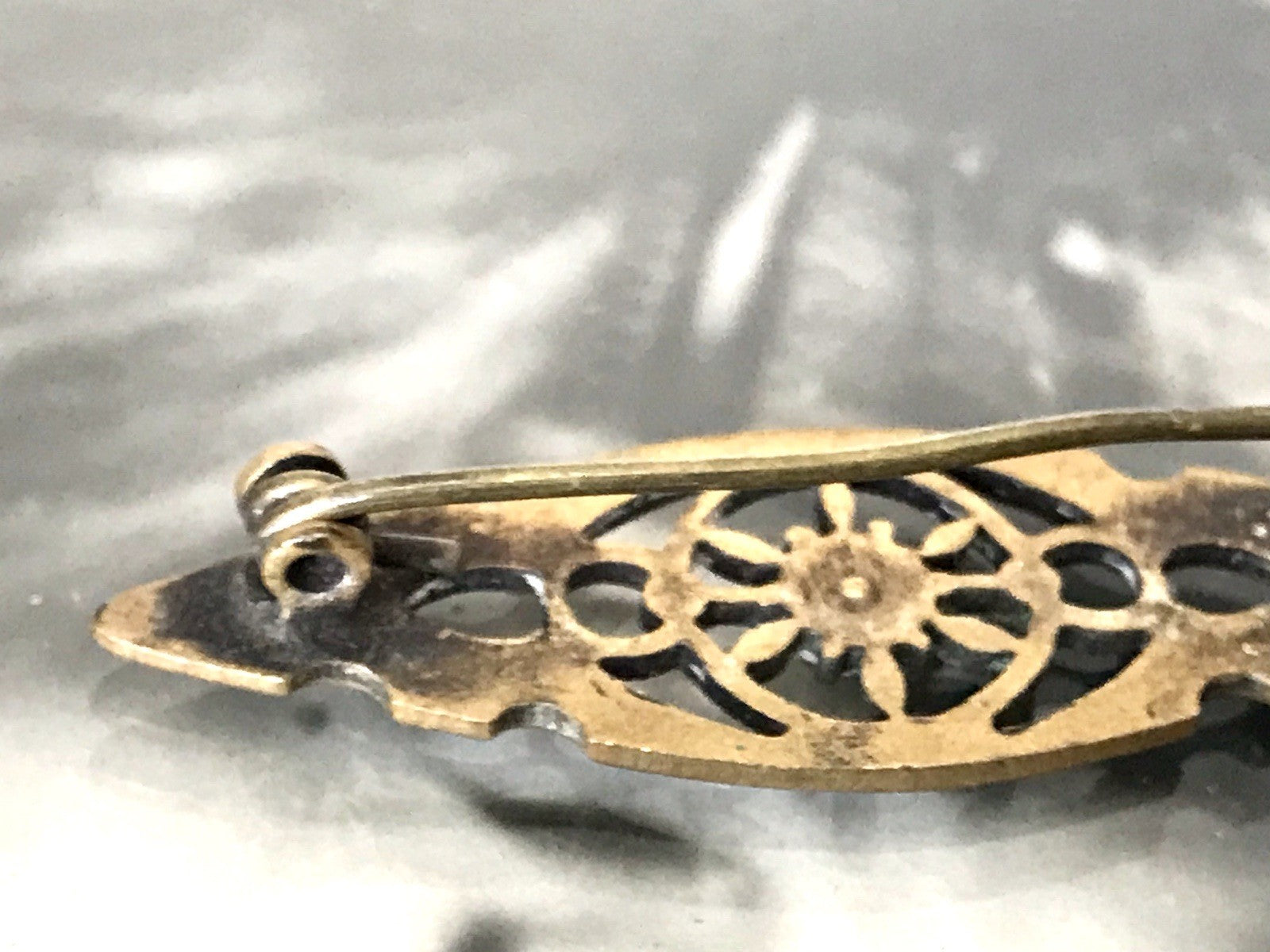 Antik purer Jugendstil Brosche Kettenanhänger ? Anhänger goldfarben