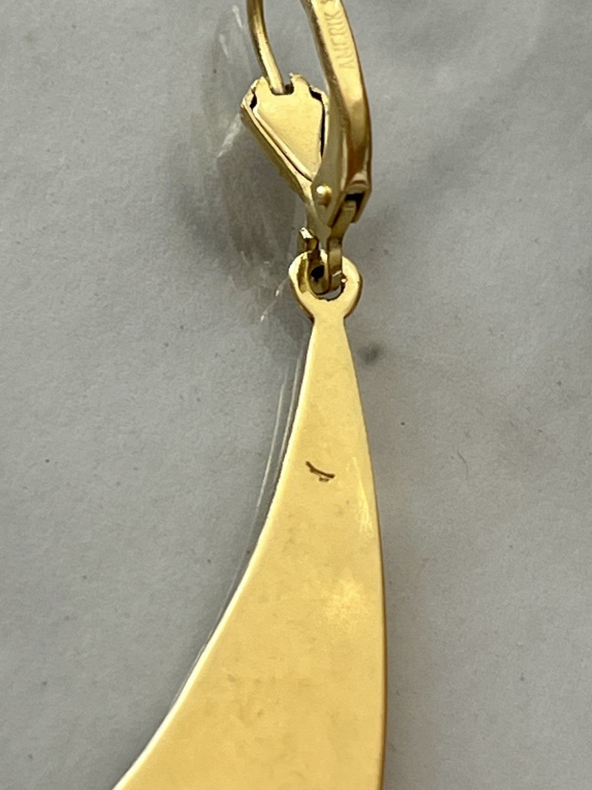 Vintage Ohrhänger Ohrringe vergoldet Amerik. Doublè Walzgold