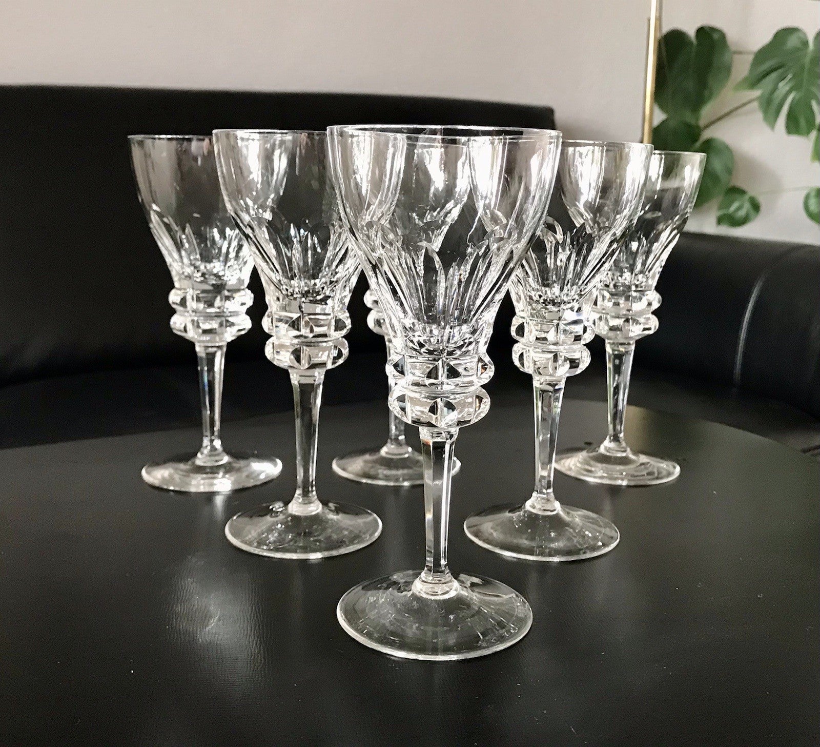Vintage Set á 6St. & Set à5 St. EDEL Weingläser Gläser Kristallglas Bleikristall