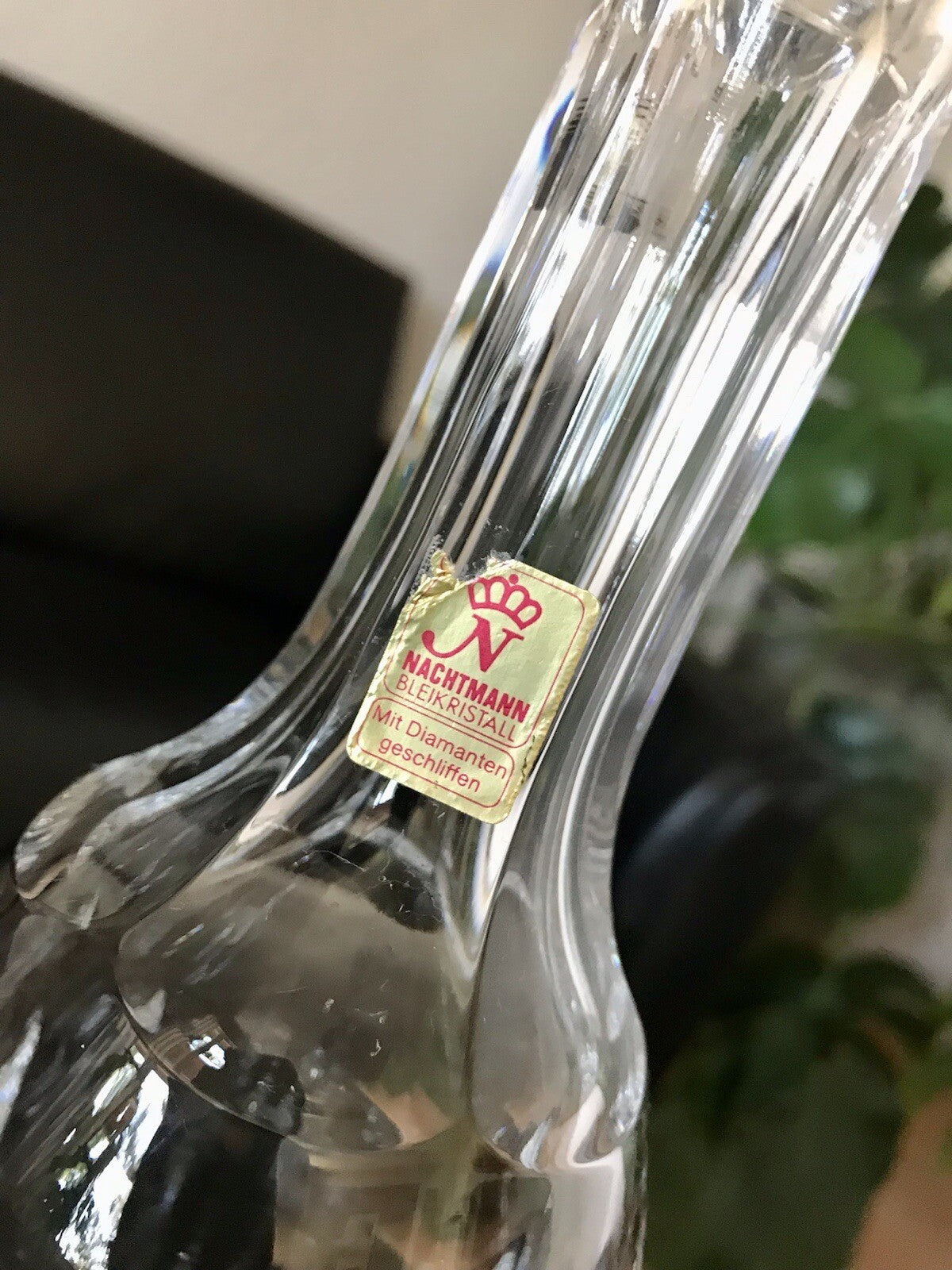 Vintage Nachtmann Antika Kristallglas Bleikristall Karaffe Dekanter EDEL