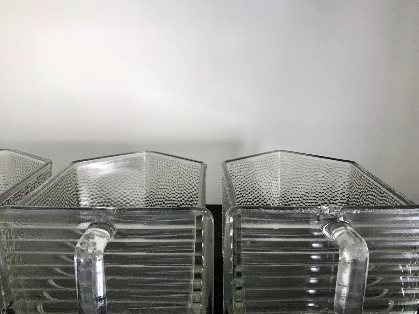 Antik 8 Art Déco Vintage Schütten Glas Pressglas Ponce Vorratsgefäße
