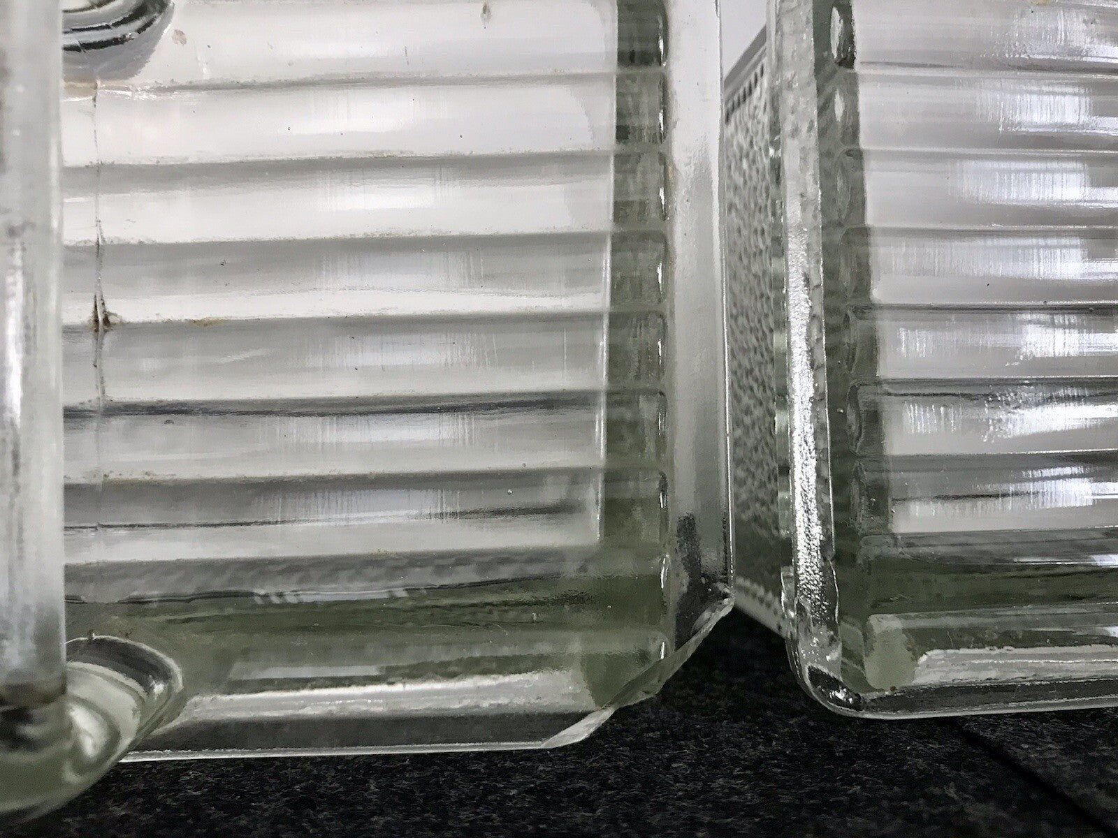 Antik 8 Art Déco Vintage Schütten Glas Pressglas Ponce Vorratsgefäße