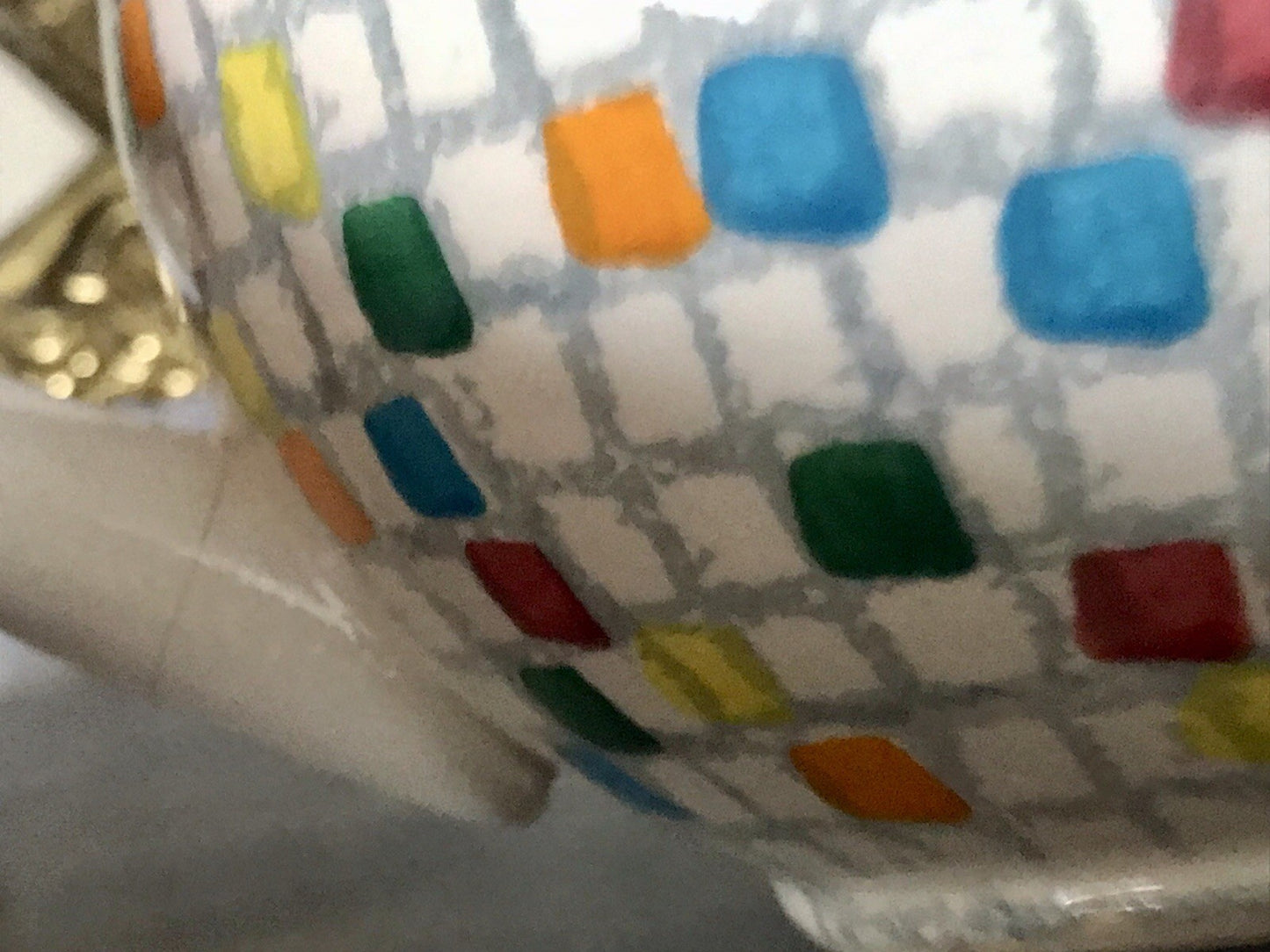 Antik alt Keramik Kanne Krug Schramberg? Dekor Coktail