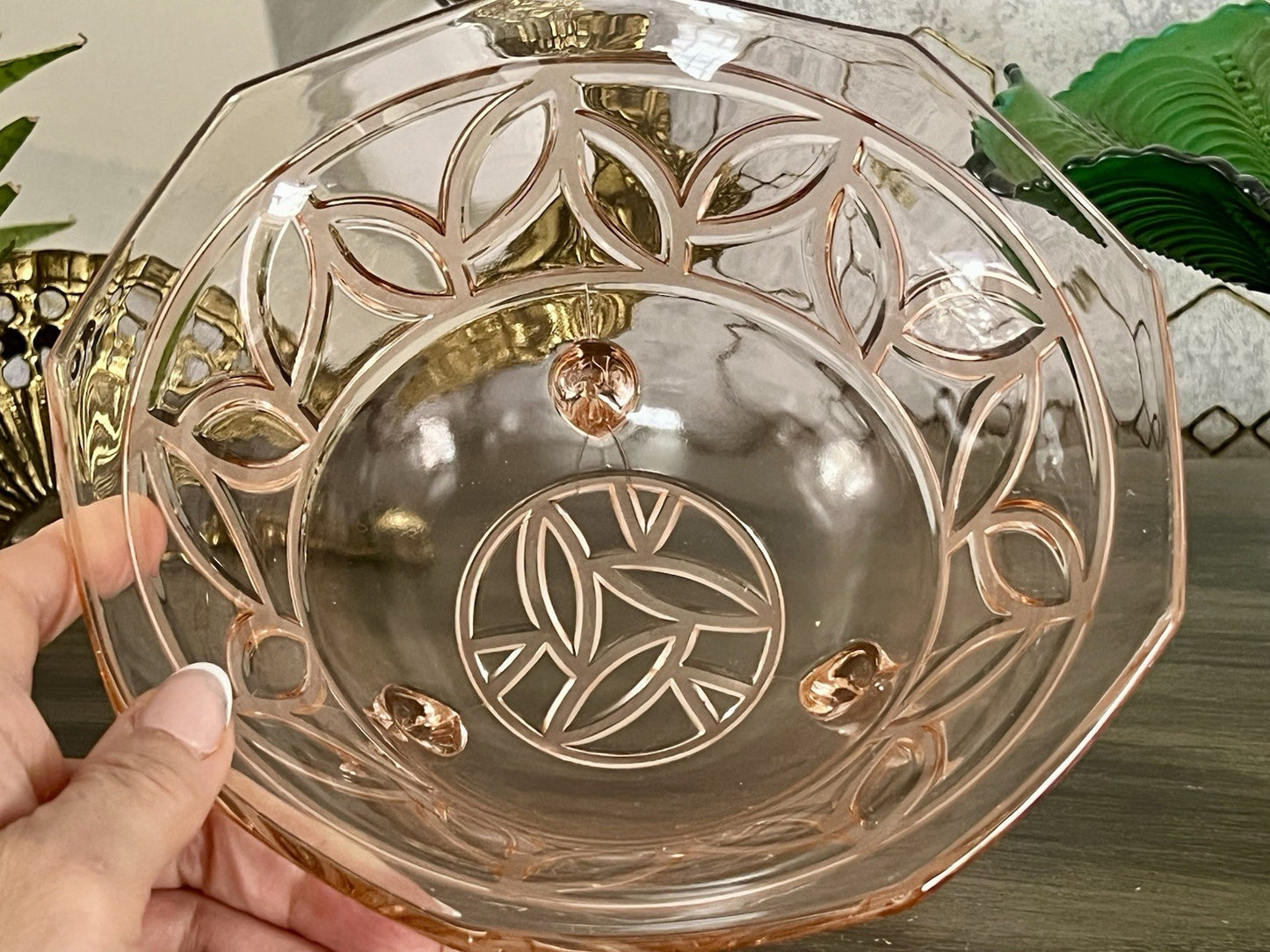 Antik Rosa Schwepnitz Maria Art Déco Schale Pressglas Glasschale So Schön!